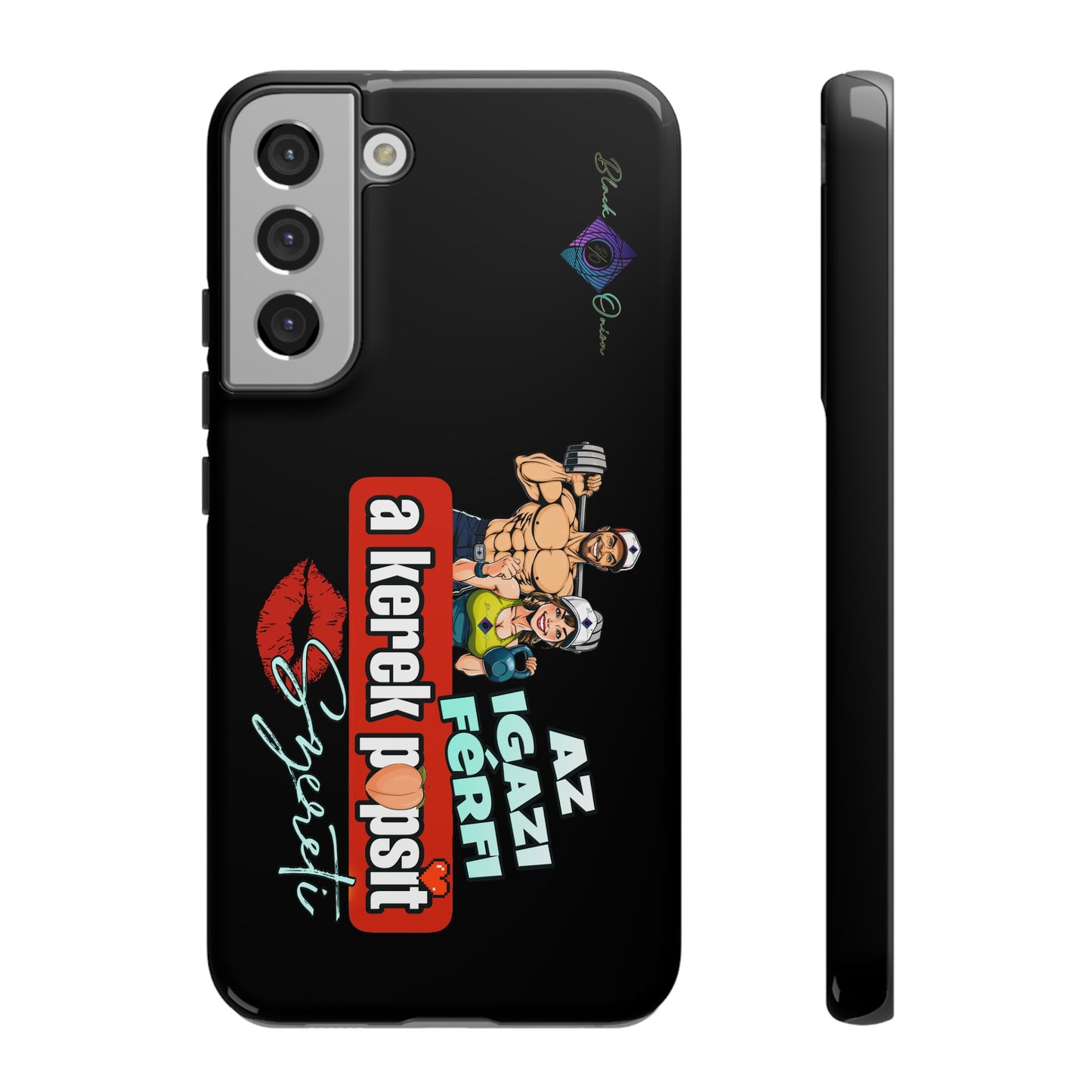 BlackOnion Brand New Phone Case - with Motivational Workout Motif ‘Az igazi férfi ‘💪🔥🫵
