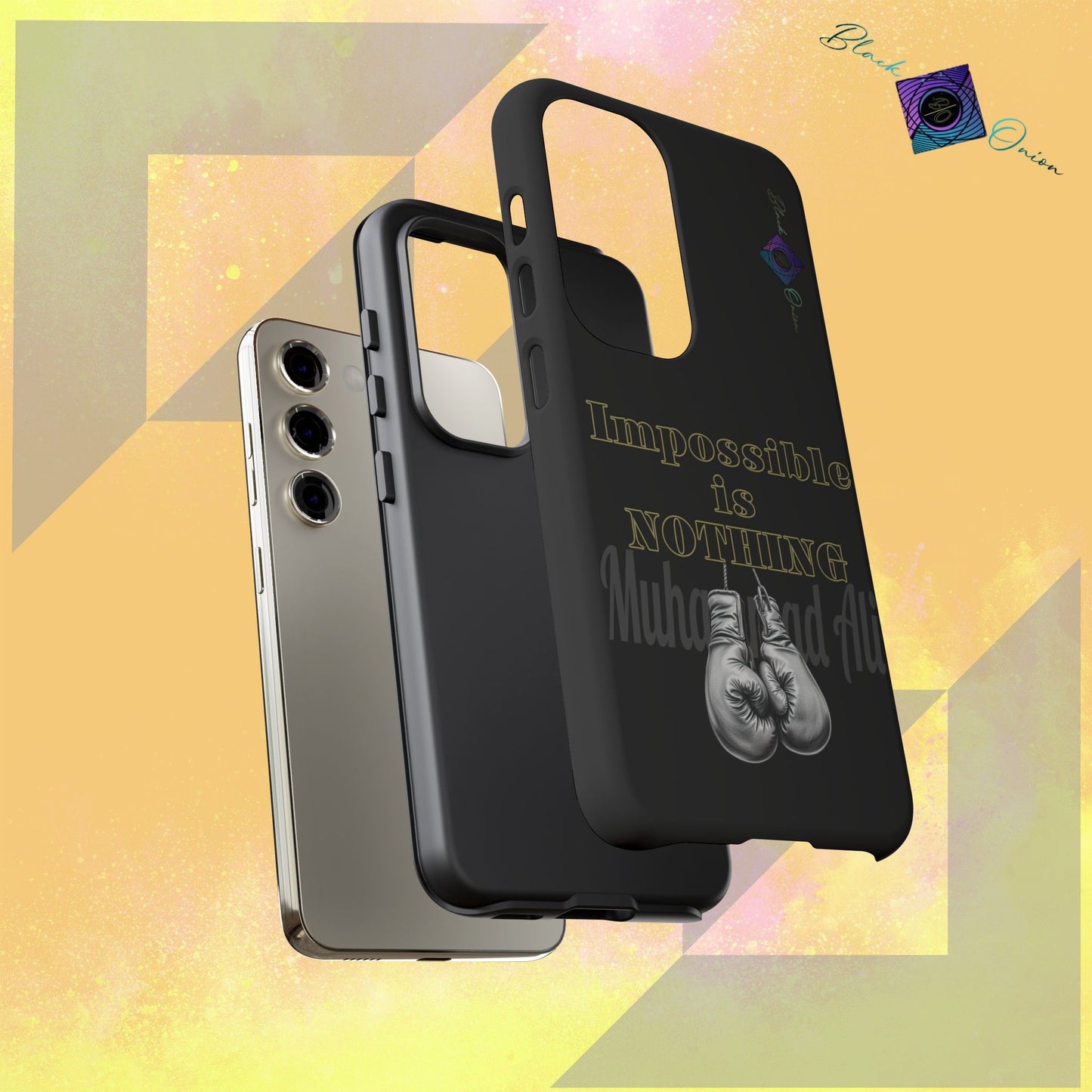 BlackOnion Brand New Phone Case - with Motivational Workout Motif ’Impossible ‘💪🔥🫵