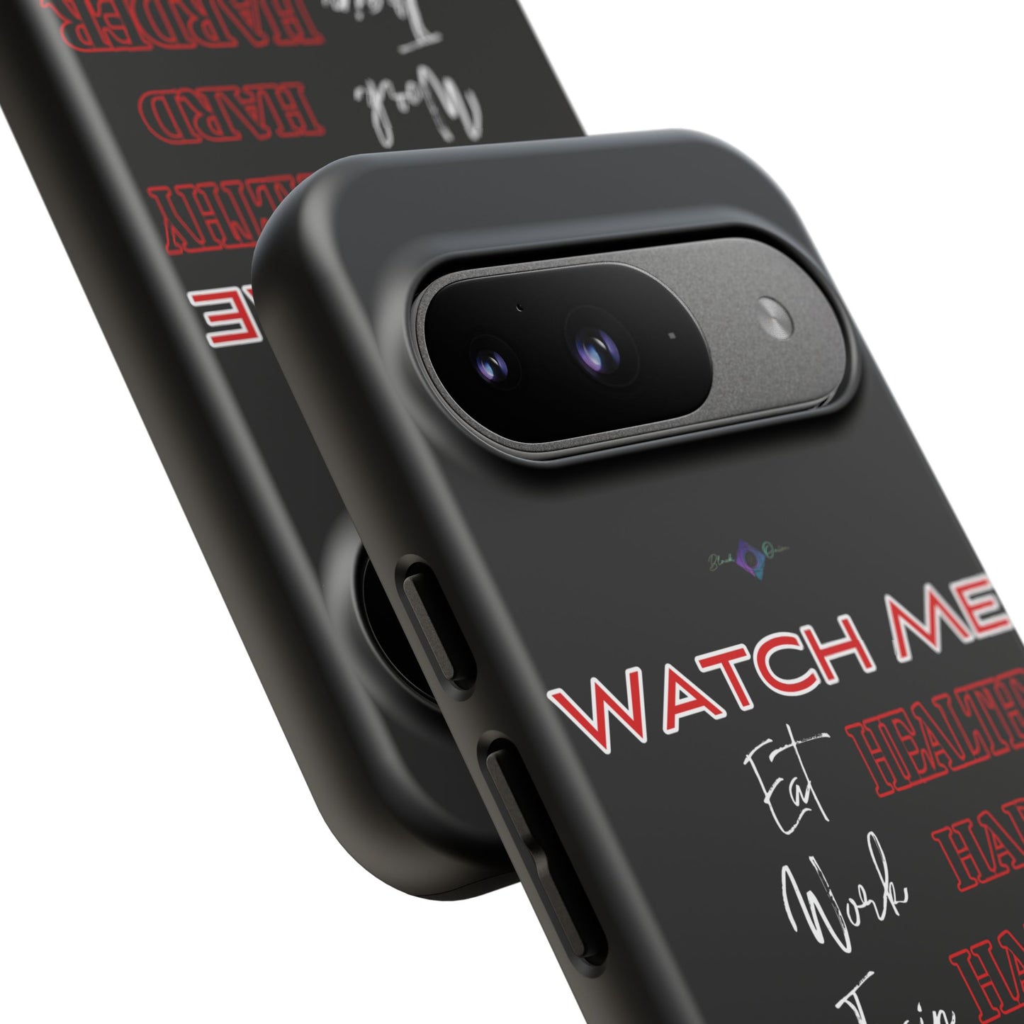 BlackOnion Phone Case -with Motivational Motif 'Watch Me' 💪🔥🫵