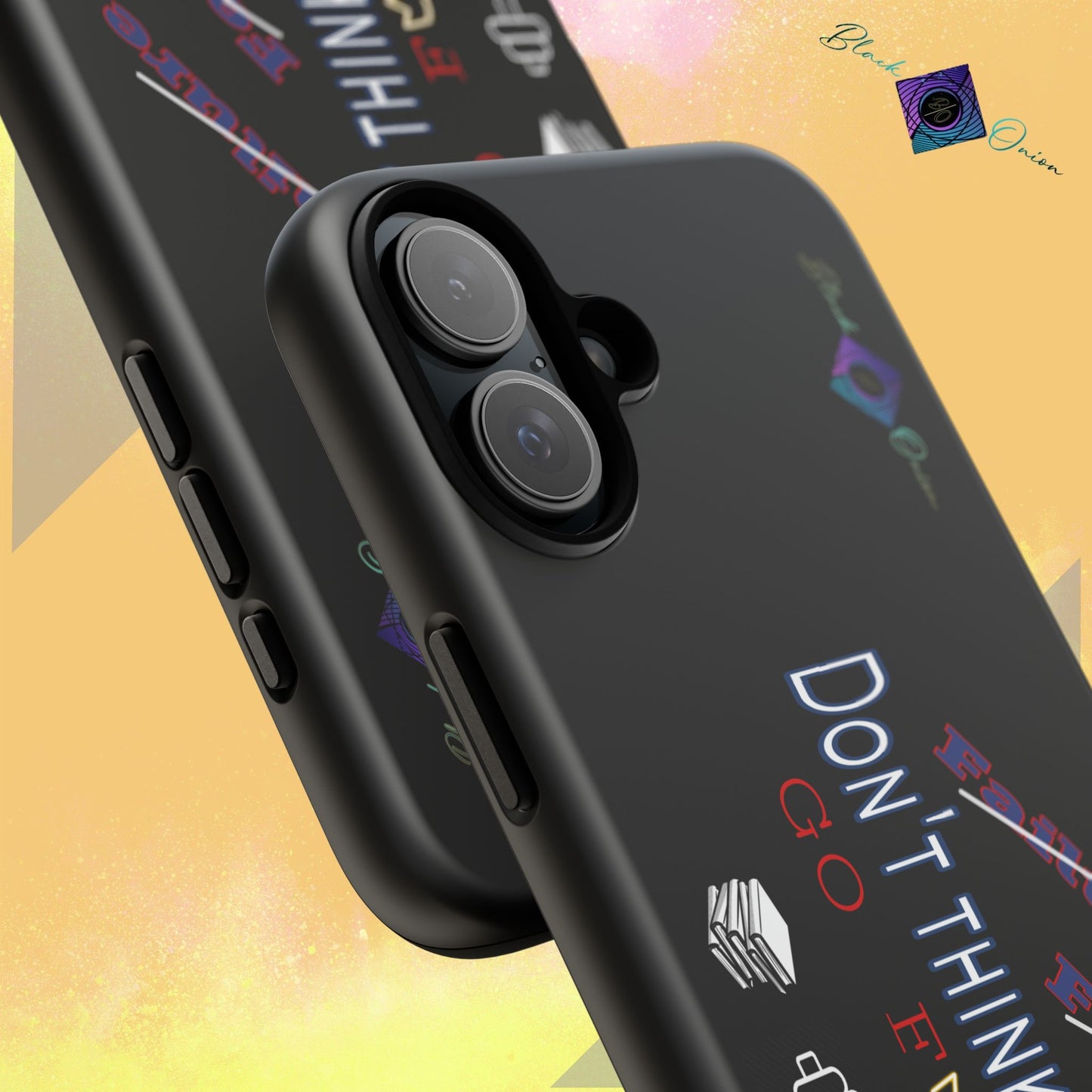 BlackOnion Brand New Phone Case - with Motivational Workout Motif’Don’t think ‘💪🔥🫵