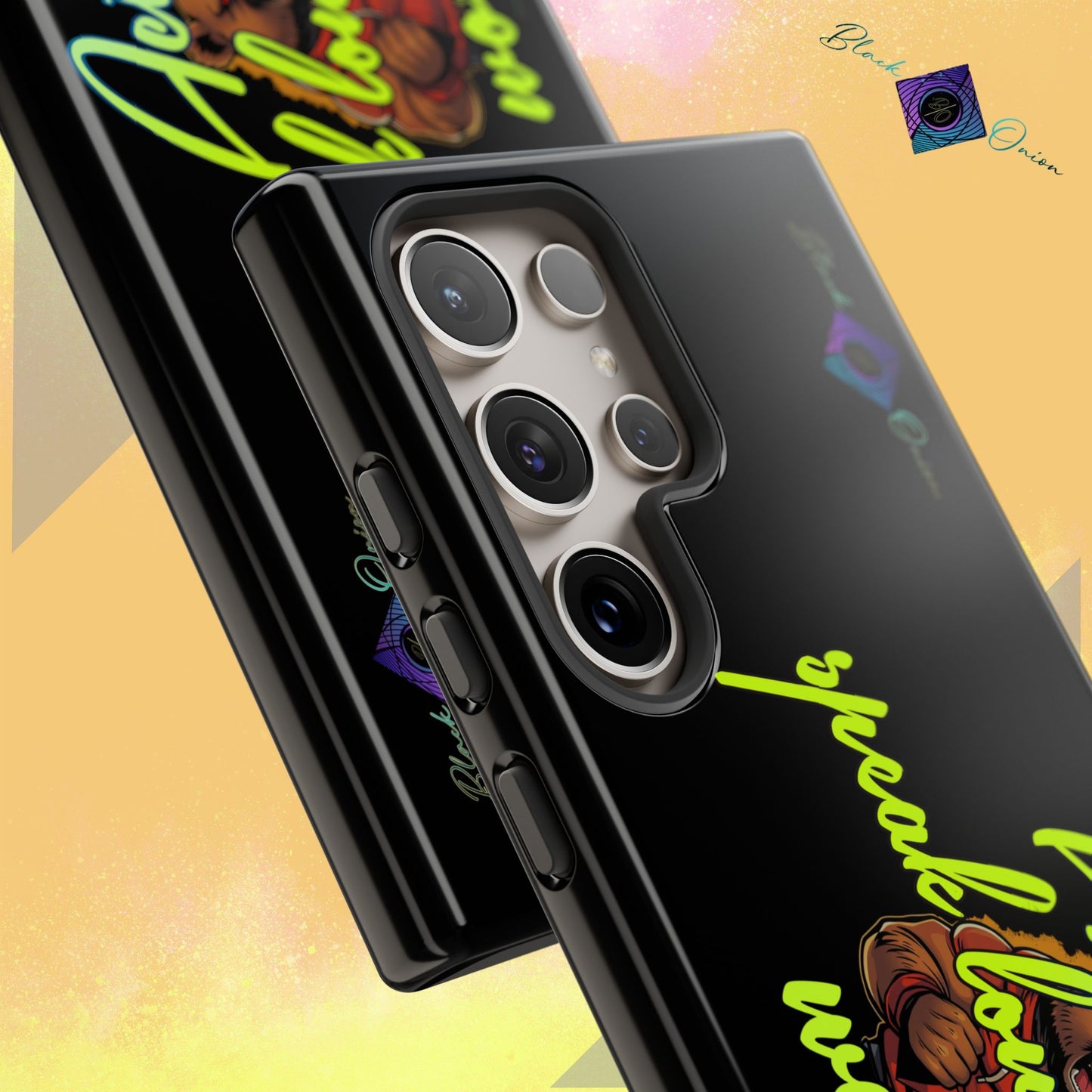 BlackOnion Brand New Phone Case - with Motivational Workout Motif ‘Actions speak lauder ‘💪🔥🫵