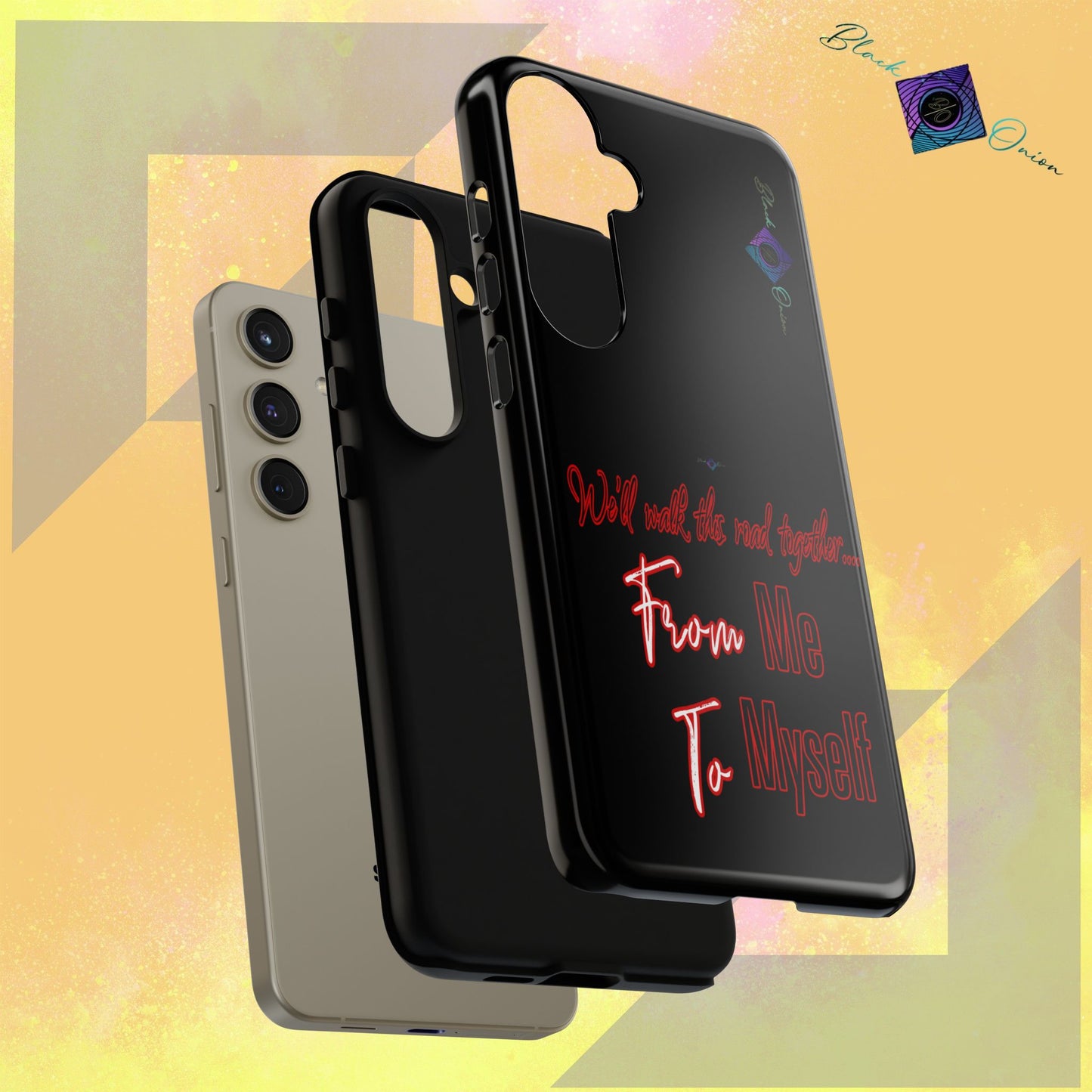 BlackOnion Brand New Phone Case - with Motivational Workout Motif’We’ll walk ‘💪🔥🫵
