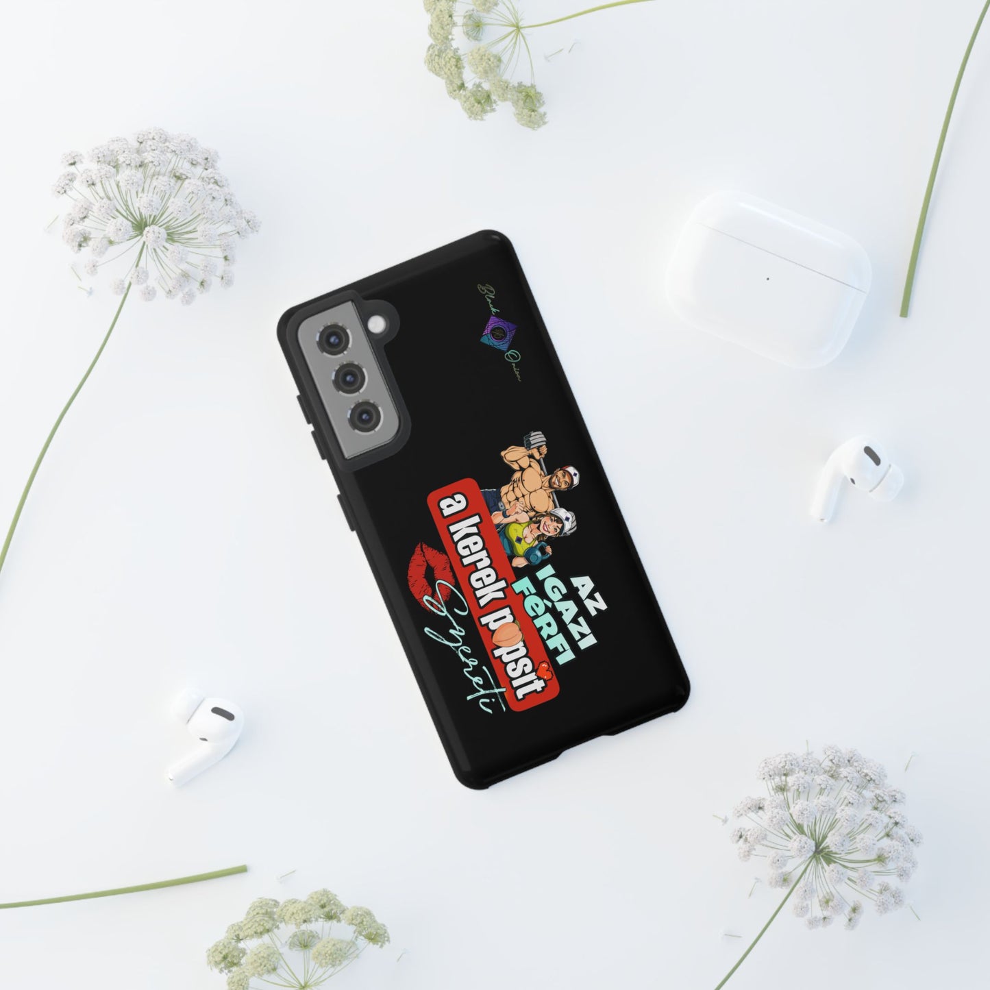 BlackOnion Brand New Phone Case - with Motivational Workout Motif ‘Az igazi férfi ‘💪🔥🫵
