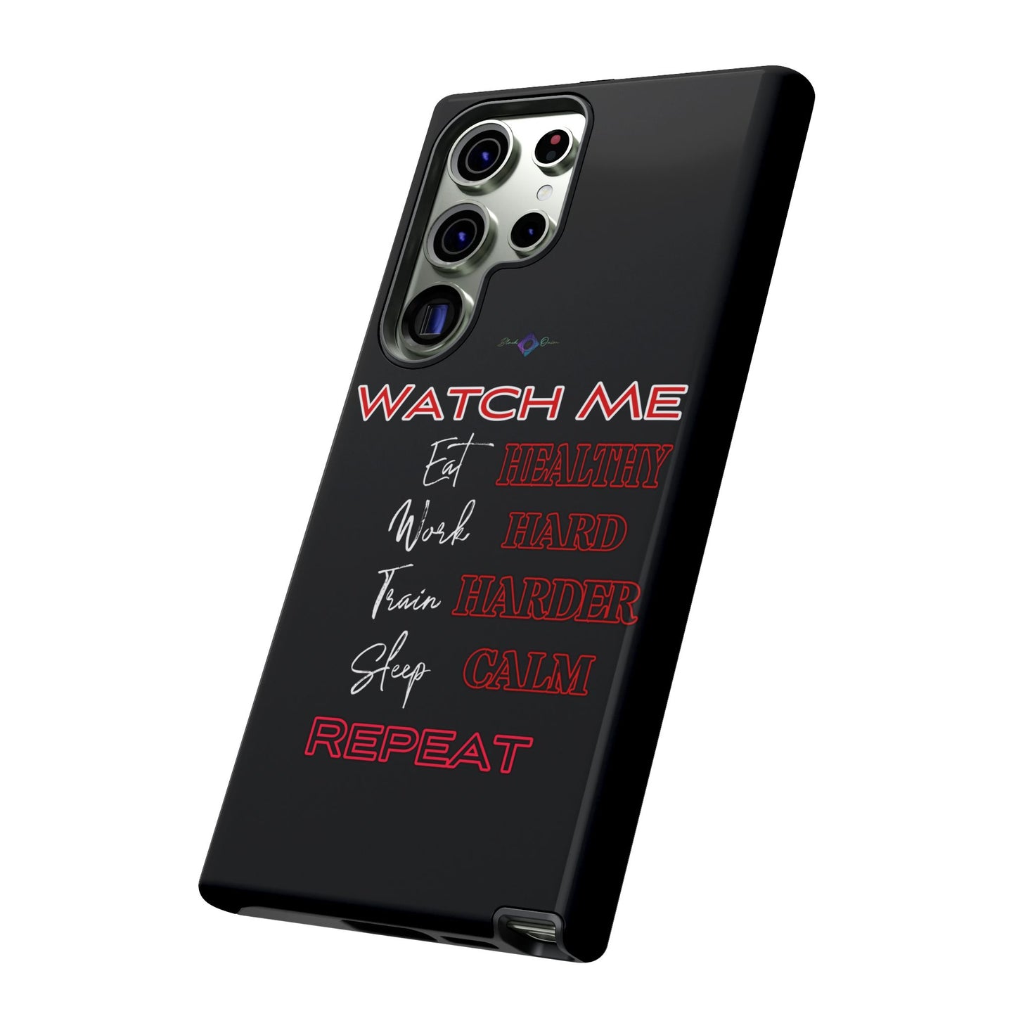 BlackOnion Phone Case -with Motivational Motif 'Watch Me' 💪🔥🫵