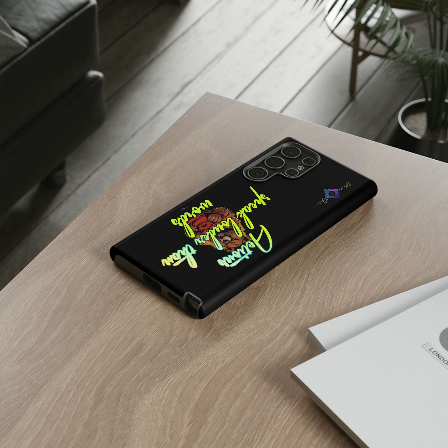 BlackOnion Brand New Phone Case - with Motivational Workout Motif ‘Actions speak lauder ‘💪🔥🫵