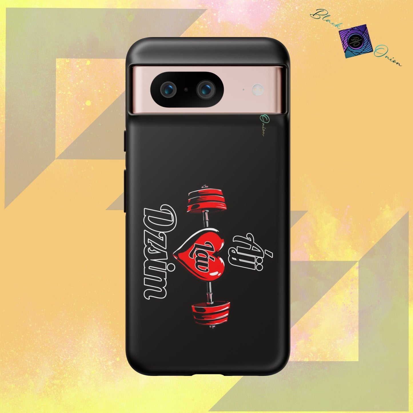 BlackOnion Brand New Phone Case - with Motivational Workout Motif’Ájj Láv Dzsim ‘💪🔥🫵