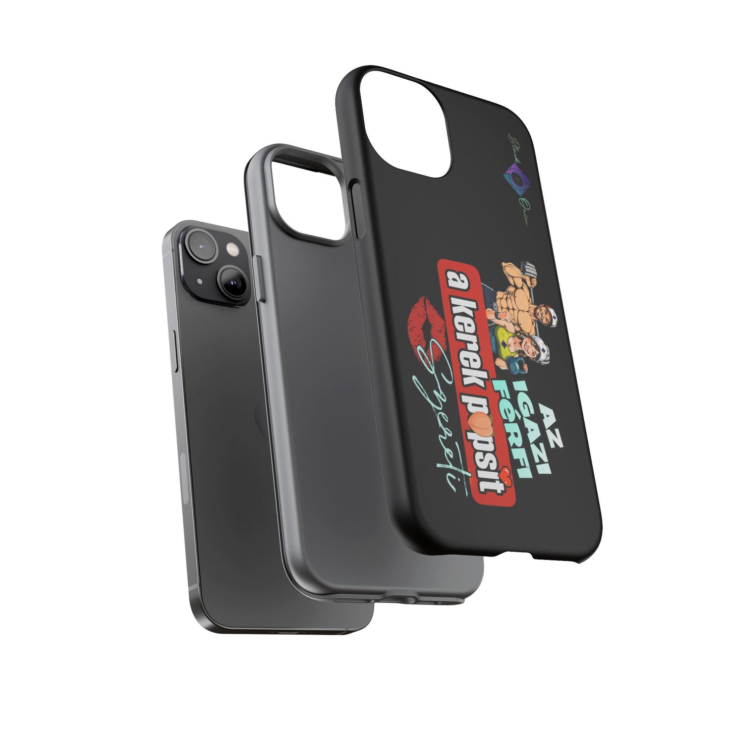 BlackOnion Brand New Phone Case - with Motivational Workout Motif ‘Az igazi férfi ‘💪🔥🫵