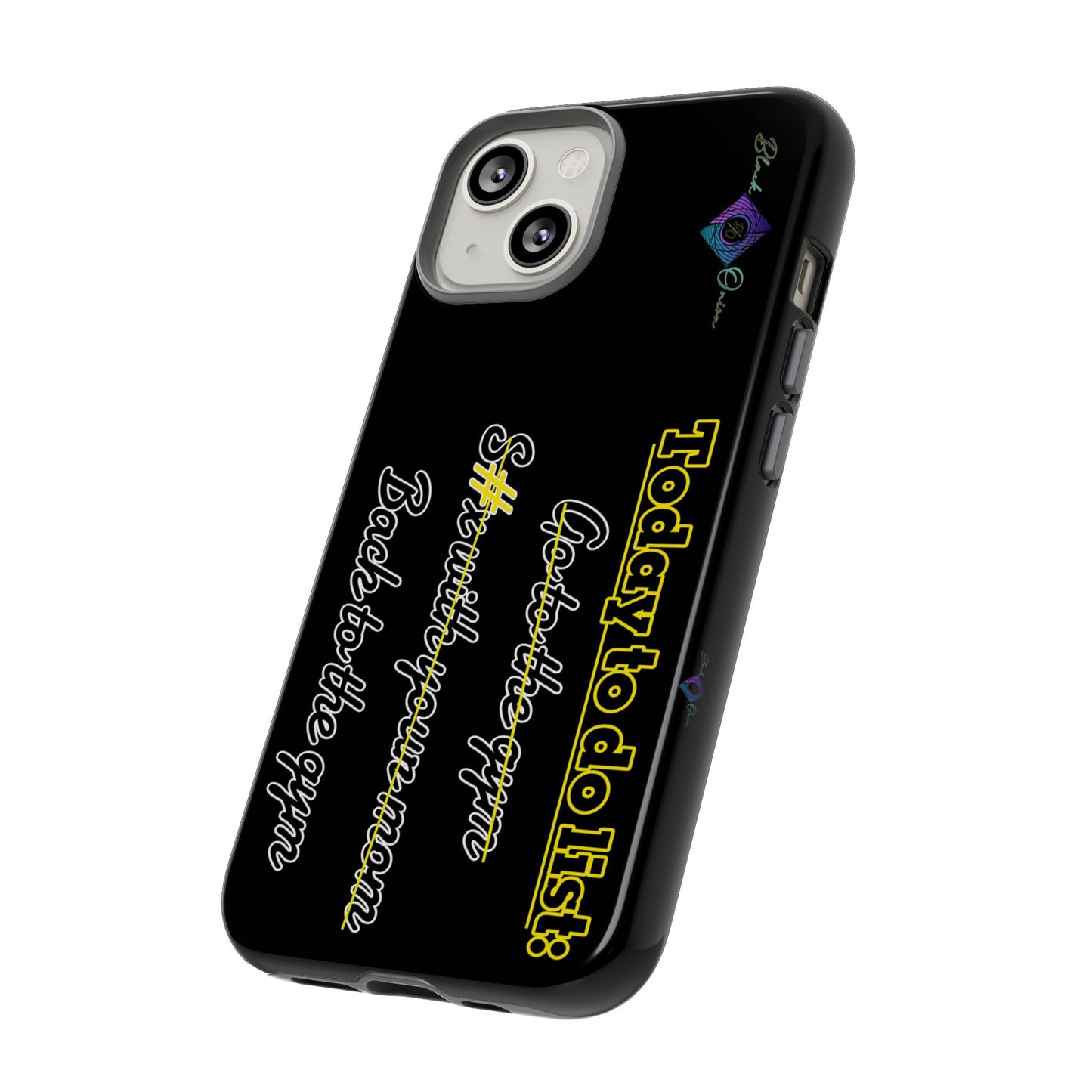 BlackOnion Brand New Phone Case - with Motivational Workout Motif’Today to do list ‘💪🔥🫵