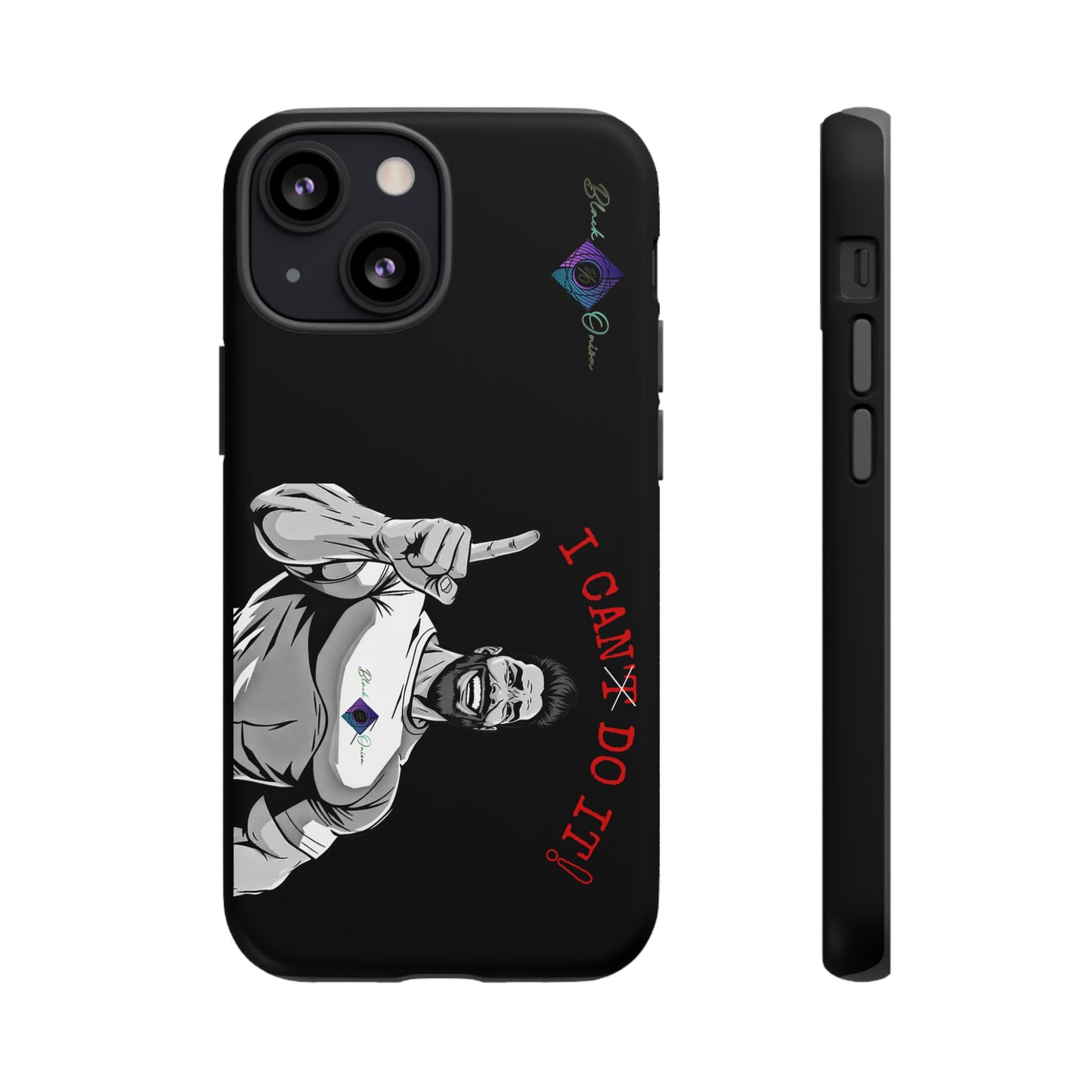 BlackOnion Brand New Phone Case - with Motivational Workout Motif’I Can Do It ‘💪🔥🫵