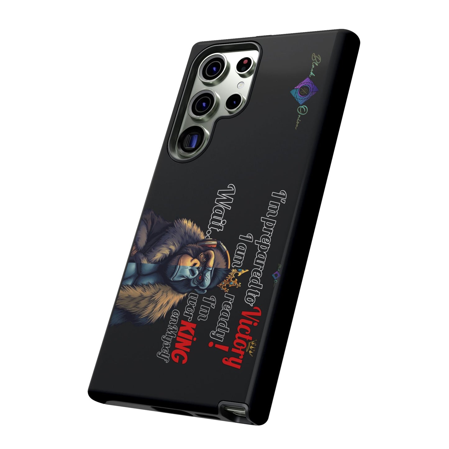 BlackOnion Brand New Phone Case - with Motivational Workout Motif’Victory 👑‘💪🔥🫵