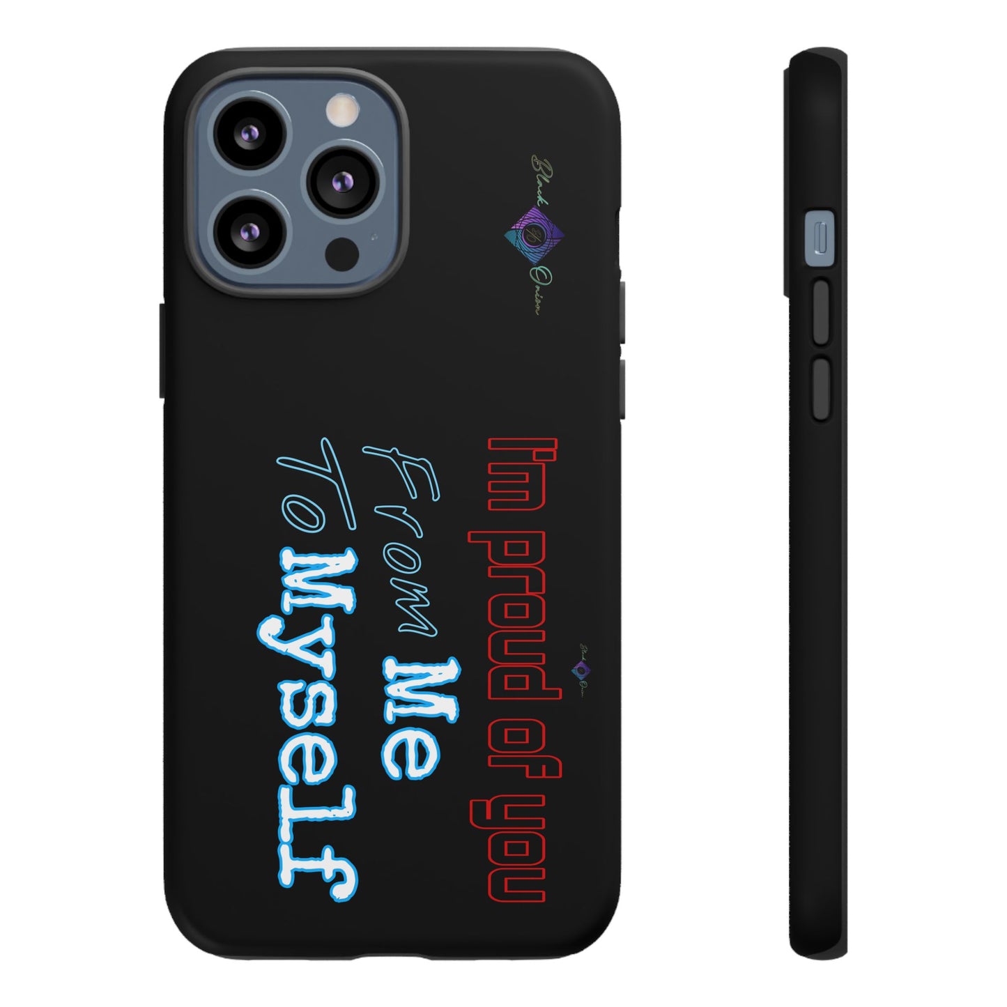 BlackOnion Brand New Phone Case - with Motivational Workout Motif’I’m proud of you ‘💪🔥🫵