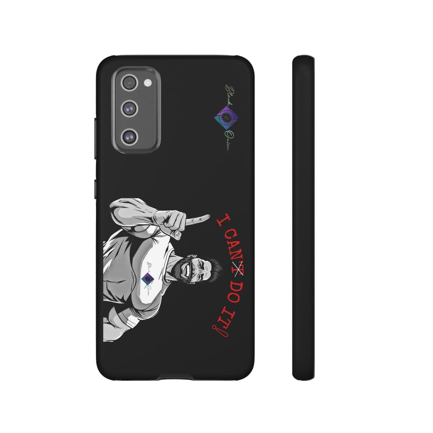 BlackOnion Brand New Phone Case - with Motivational Workout Motif’I Can Do It ‘💪🔥🫵
