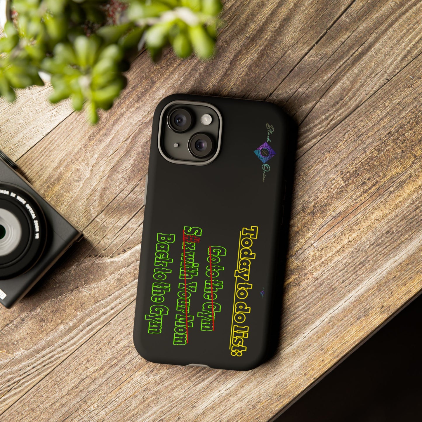 BlackOnion Brand New Phone Case - with Motivational Workout Motif’Today To Do List V2 ‘💪🔥🫵