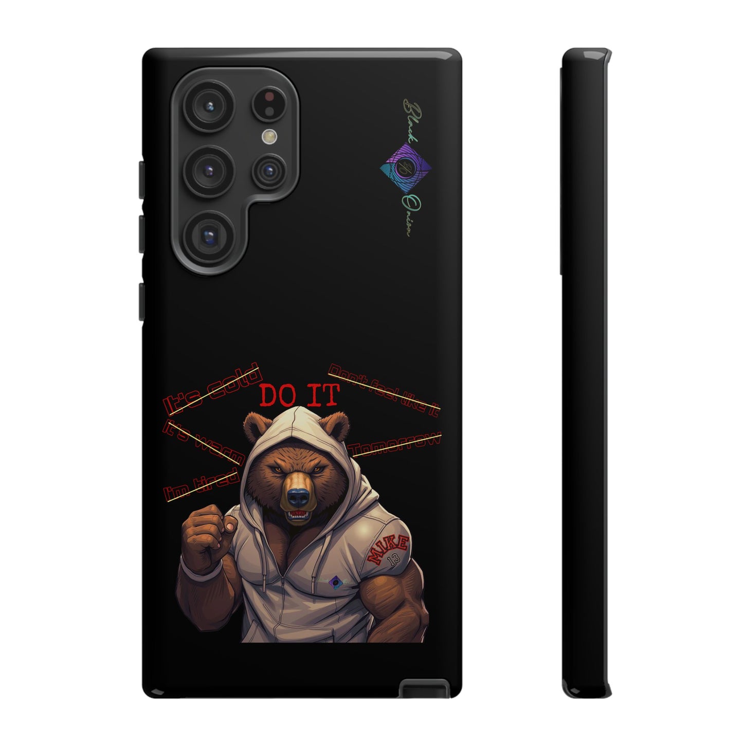 BlackOnion Brand New Phone Case - with Motivational Workout Motif’Do it ‘💪🔥🫵