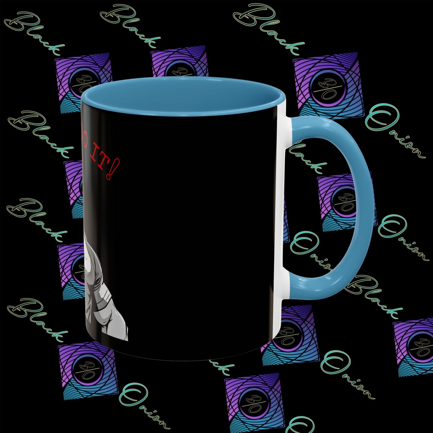 BlackOnion Coffee Mug 2 with Workout Motif ‘I Can Do It V2’🫵🔥💪