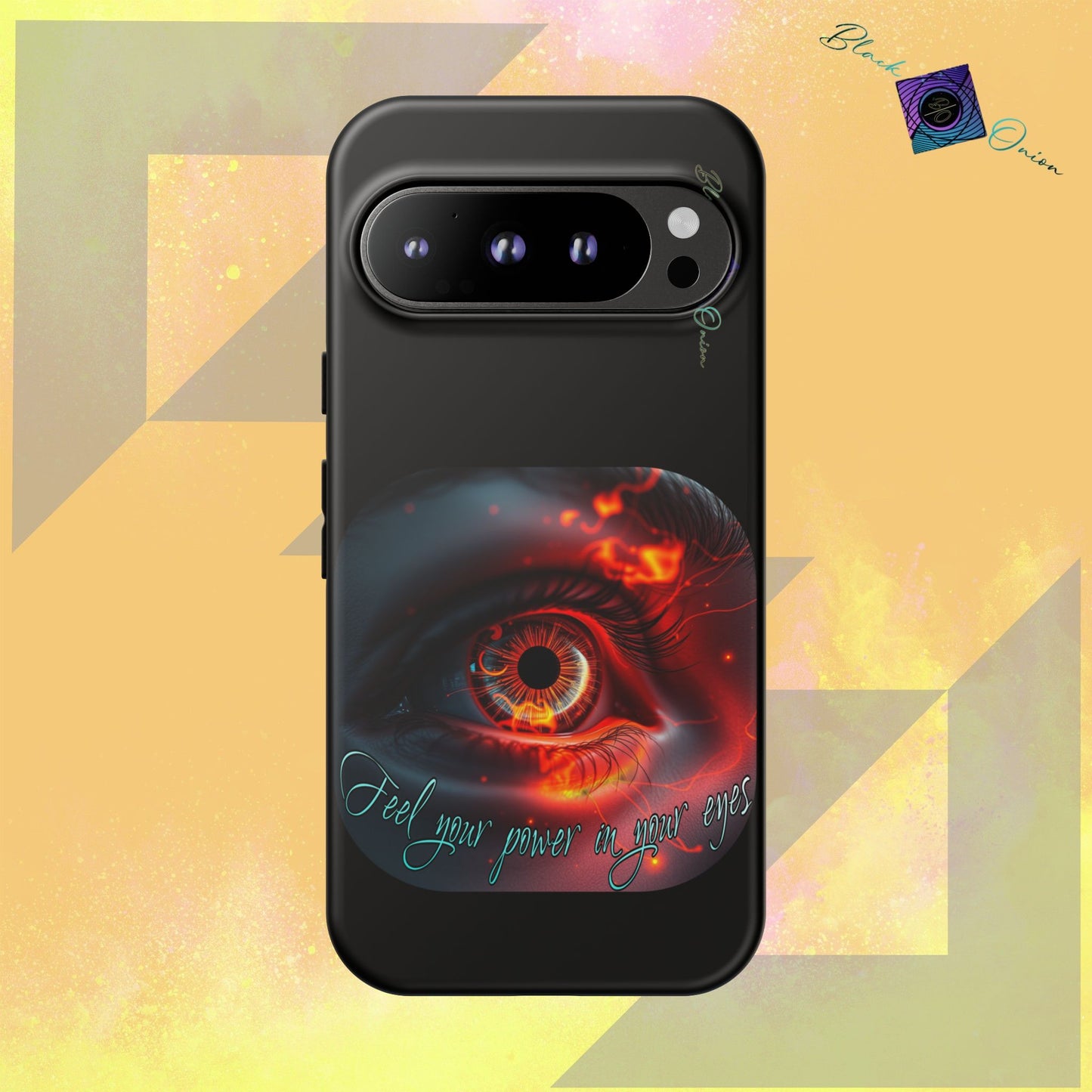 BlackOnion Brand New Phone Case - with Motivational Workout Motif ’Feel your power ‘💪🔥🫵