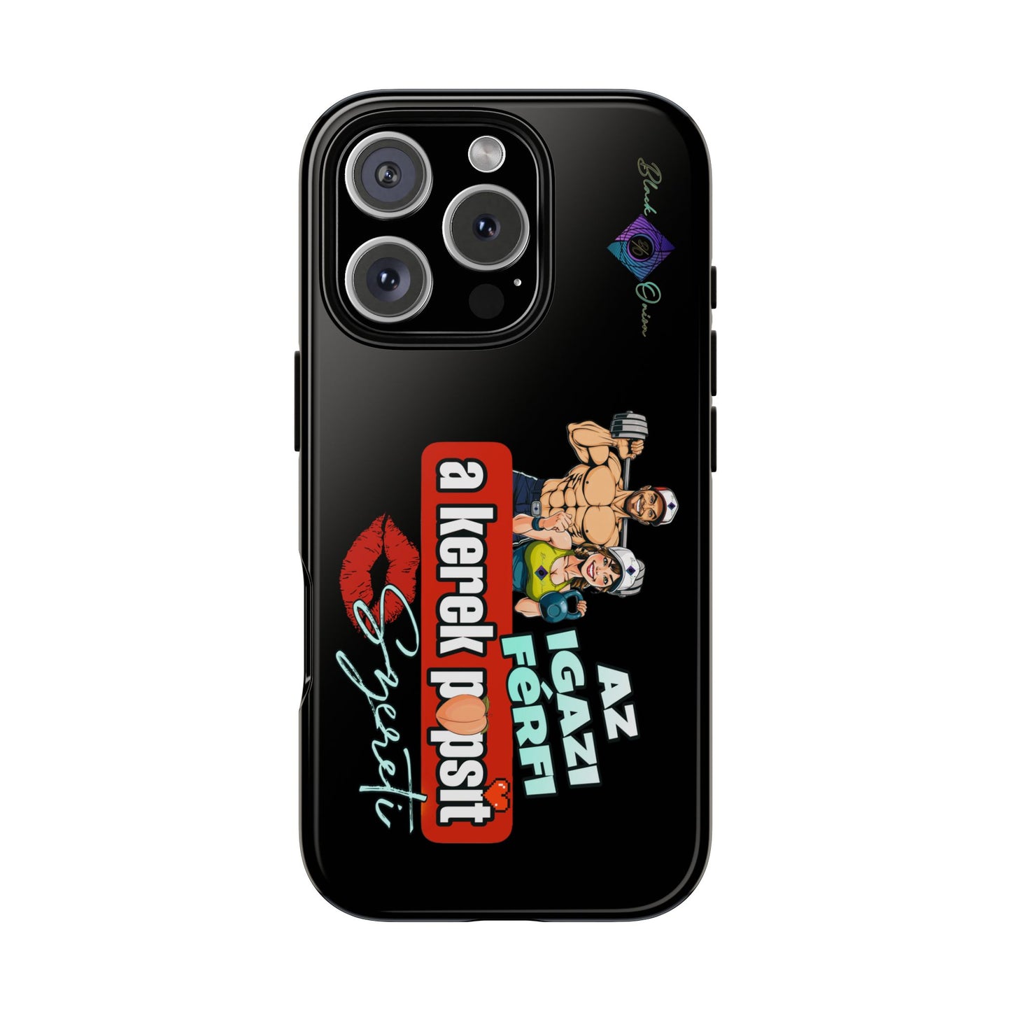 BlackOnion Brand New Phone Case - with Motivational Workout Motif ‘Az igazi férfi ‘💪🔥🫵