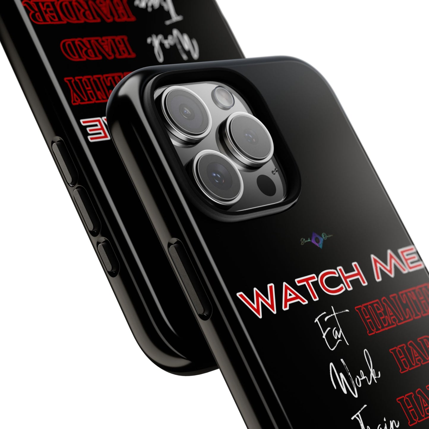 BlackOnion Phone Case -with Motivational Motif 'Watch Me' 💪🔥🫵