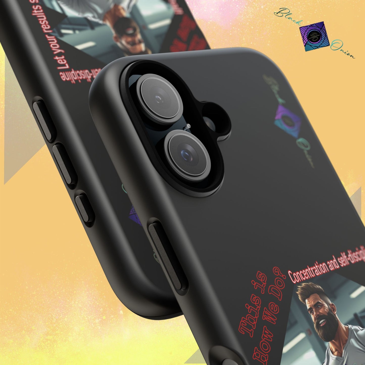 BlackOnion Brand New Phone Case - with Motivational Workout Motif’Unstoppable ‘💪🔥🫵