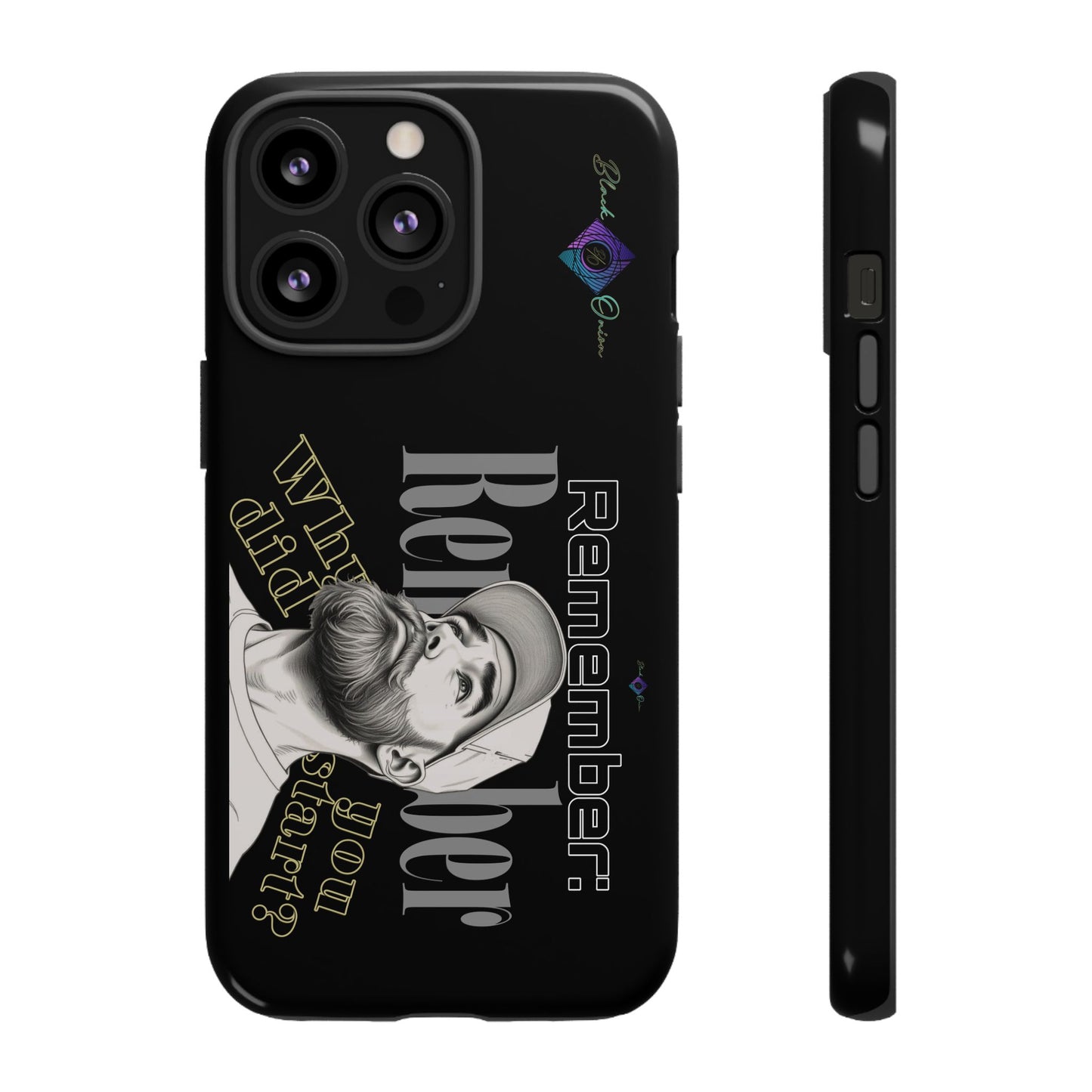 BlackOnion Brand New Phone Case - with Motivational Workout Motif’Remember ‘💪🔥🫵