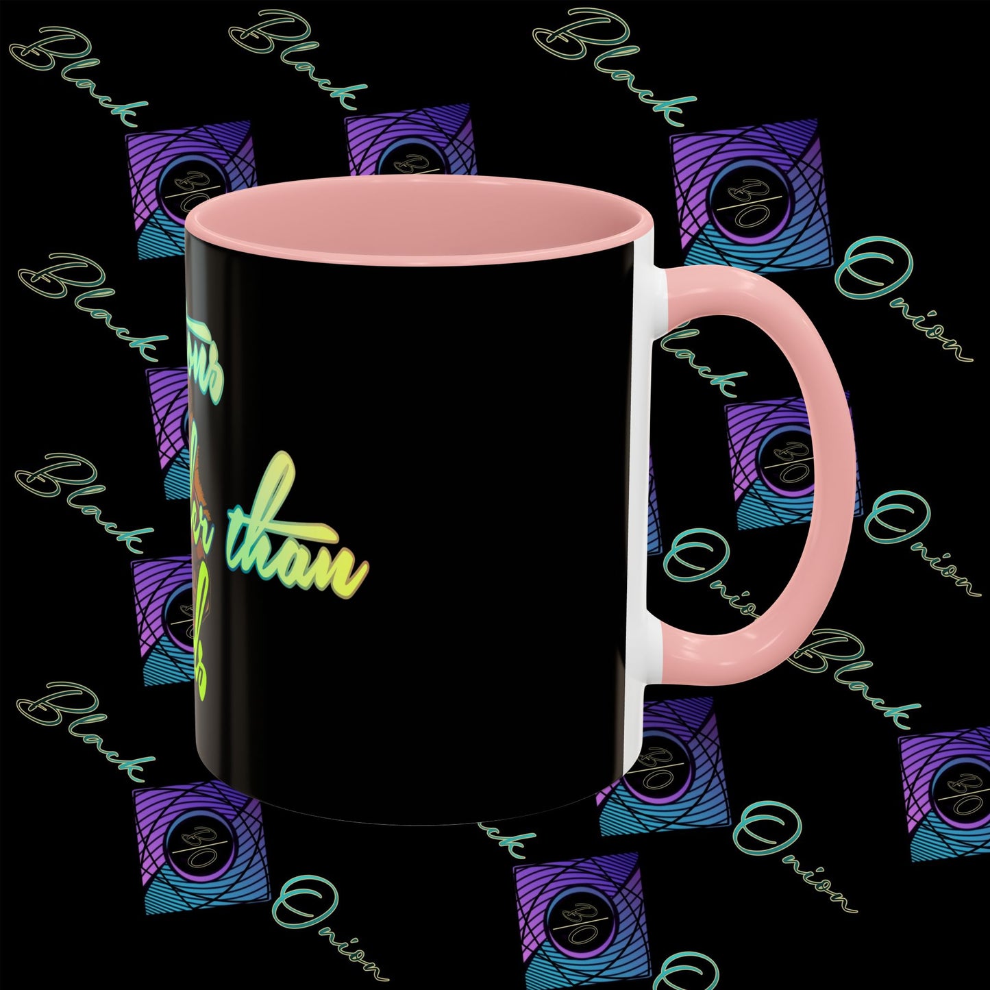 BlackOnion Coffee Mug - 11oz with Workout Motif ‘Actions speak lauder than words’🔥💪🫵
