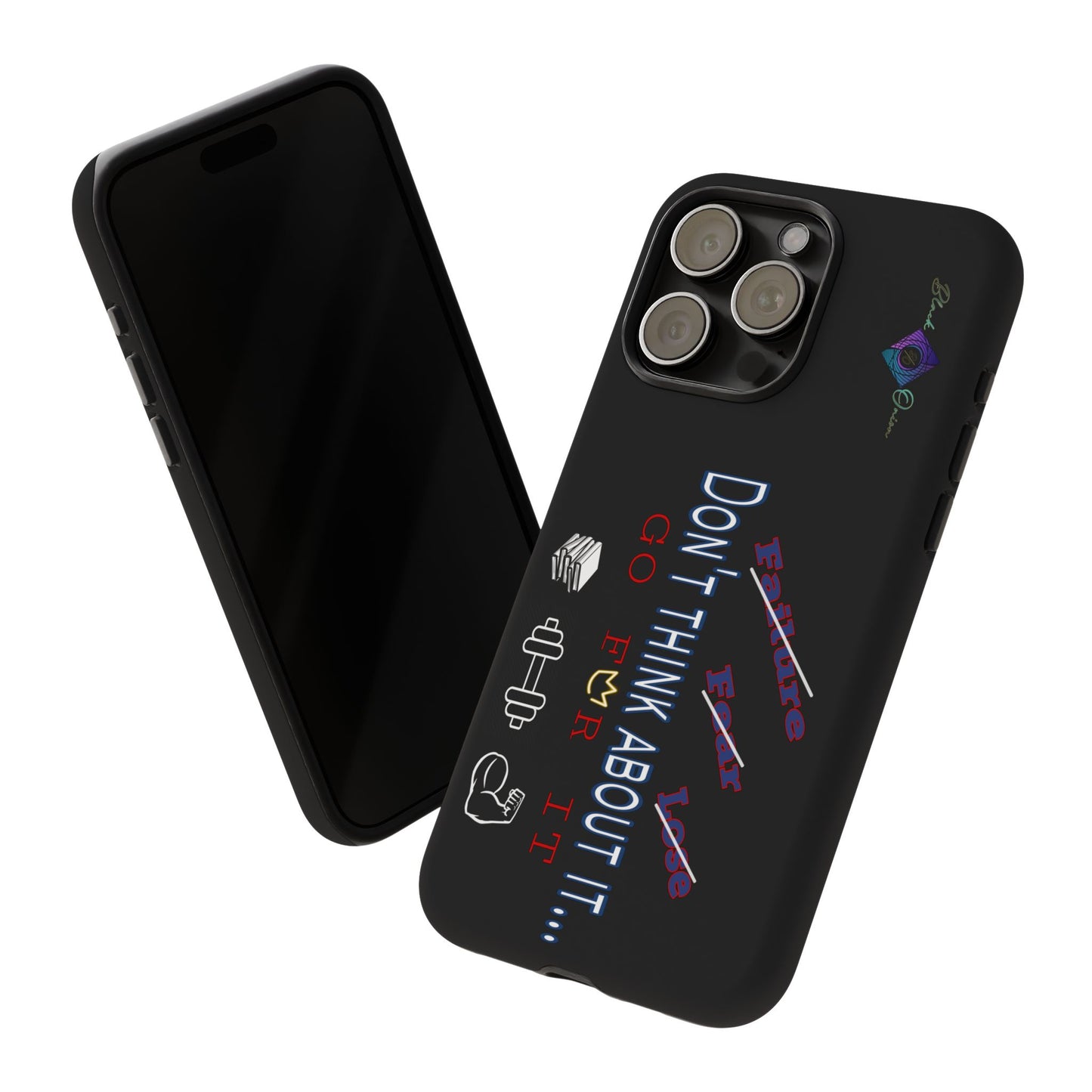 BlackOnion Brand New Phone Case - with Motivational Workout Motif’Don’t think ‘💪🔥🫵
