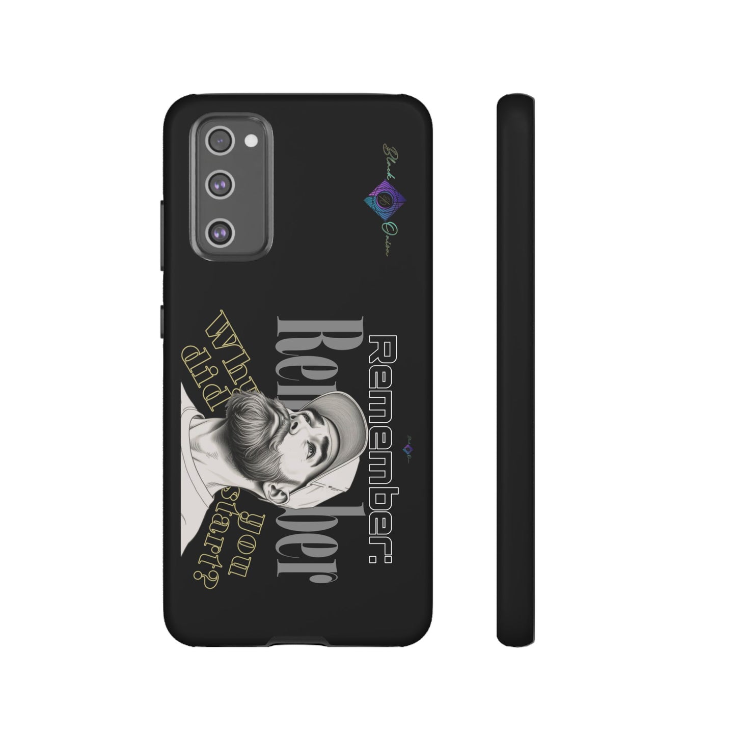 BlackOnion Brand New Phone Case - with Motivational Workout Motif’Remember ‘💪🔥🫵