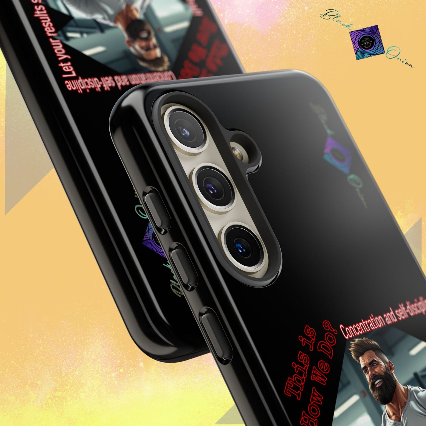 BlackOnion Brand New Phone Case - with Motivational Workout Motif’Unstoppable ‘💪🔥🫵
