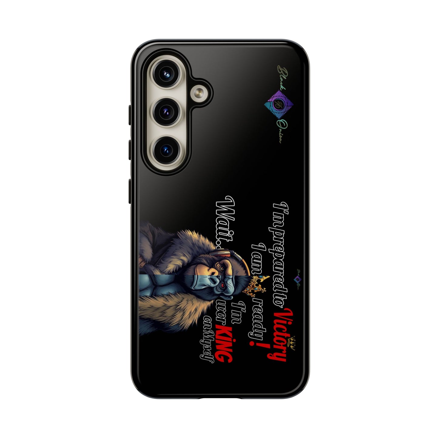 BlackOnion Brand New Phone Case - with Motivational Workout Motif’Victory 👑‘💪🔥🫵