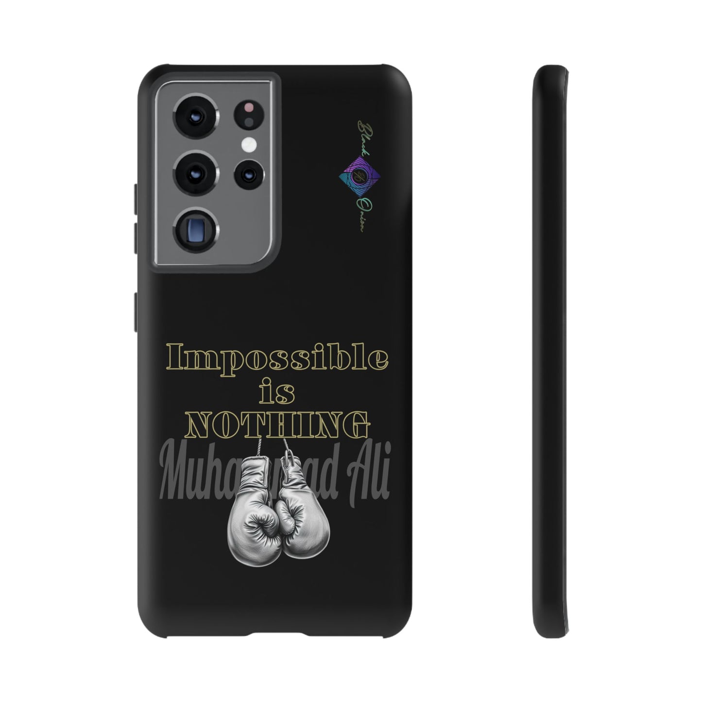 BlackOnion Brand New Phone Case - with Motivational Workout Motif ’Impossible ‘💪🔥🫵