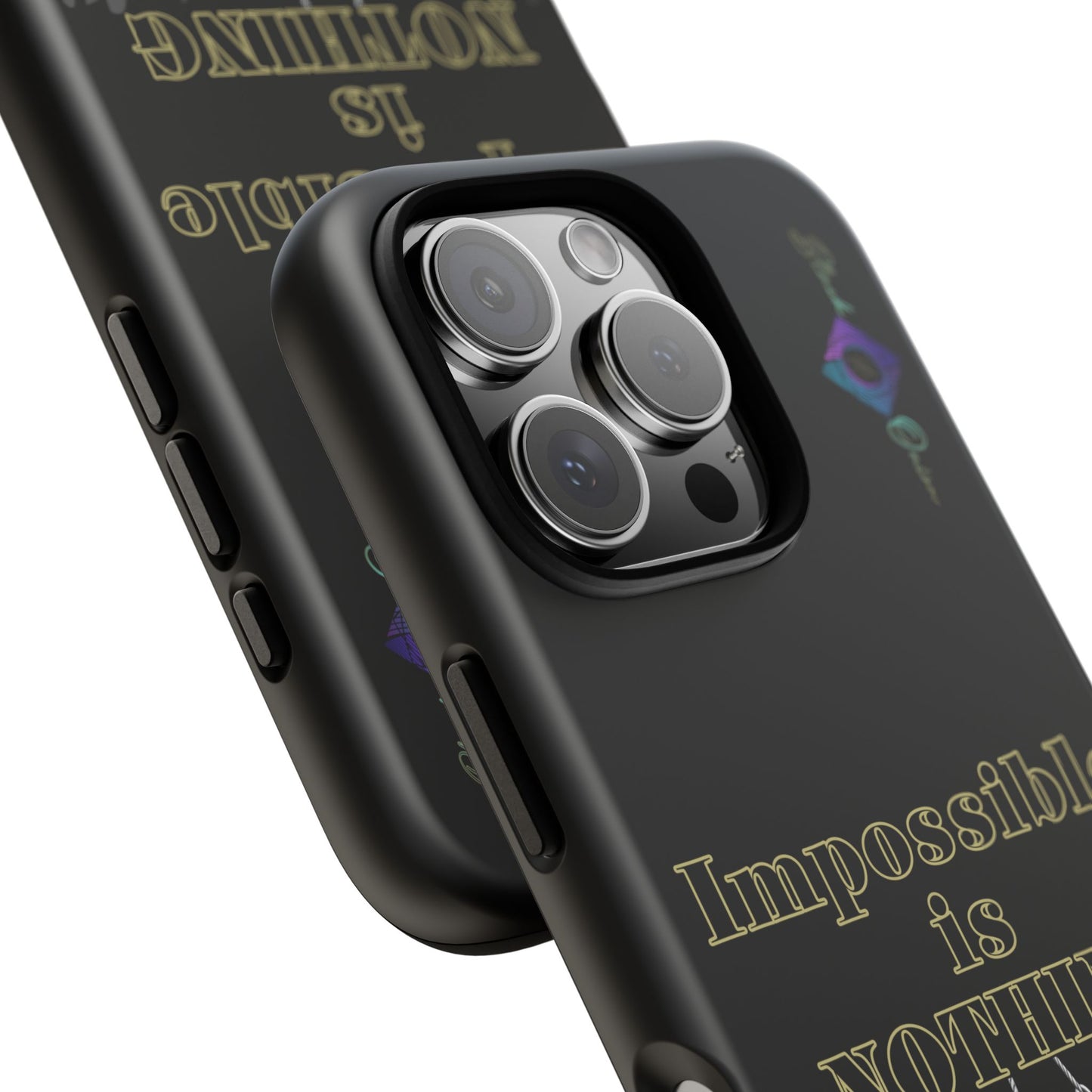 BlackOnion Brand New Phone Case - with Motivational Workout Motif ’Impossible ‘💪🔥🫵