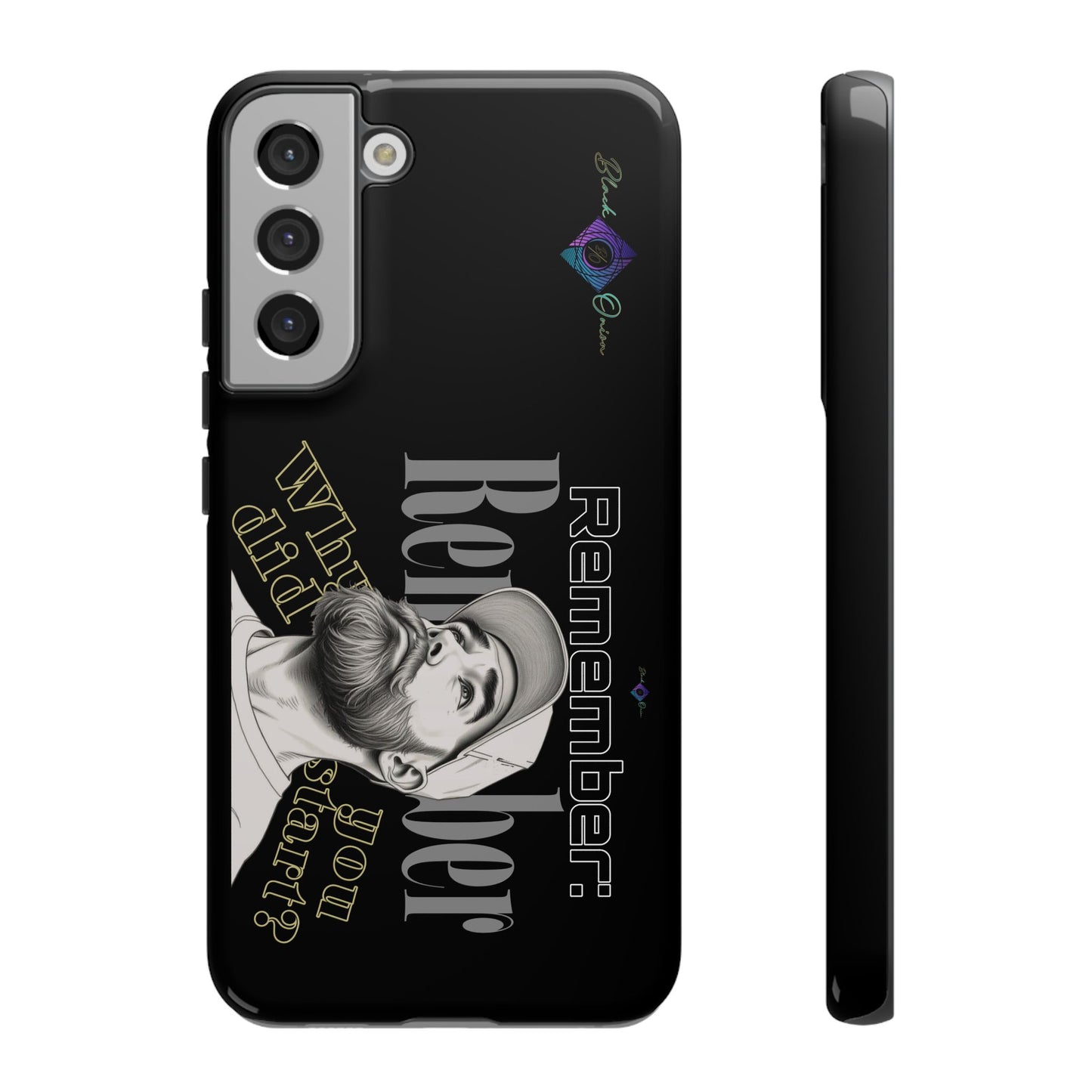 BlackOnion Brand New Phone Case - with Motivational Workout Motif’Remember ‘💪🔥🫵