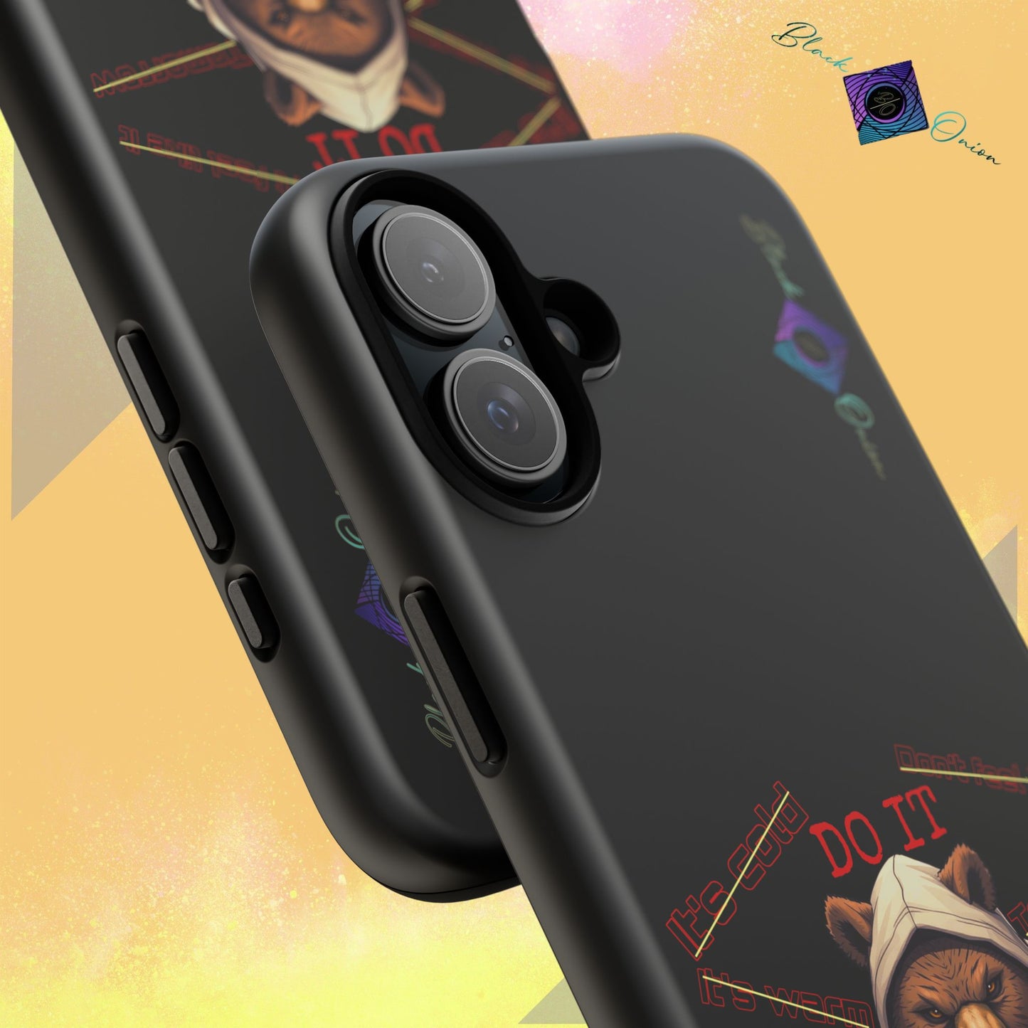 BlackOnion Brand New Phone Case - with Motivational Workout Motif’Do it ‘💪🔥🫵