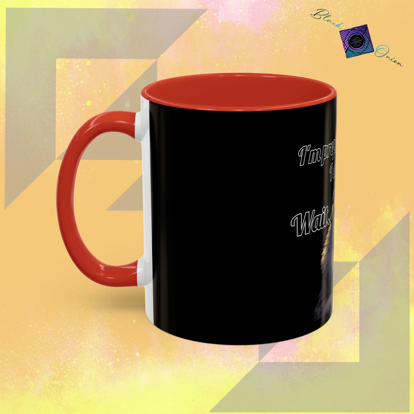 BlackOnion Coffee Mug - 11oz with Workout Motif ‘Victory 👑’🔥💪🫵