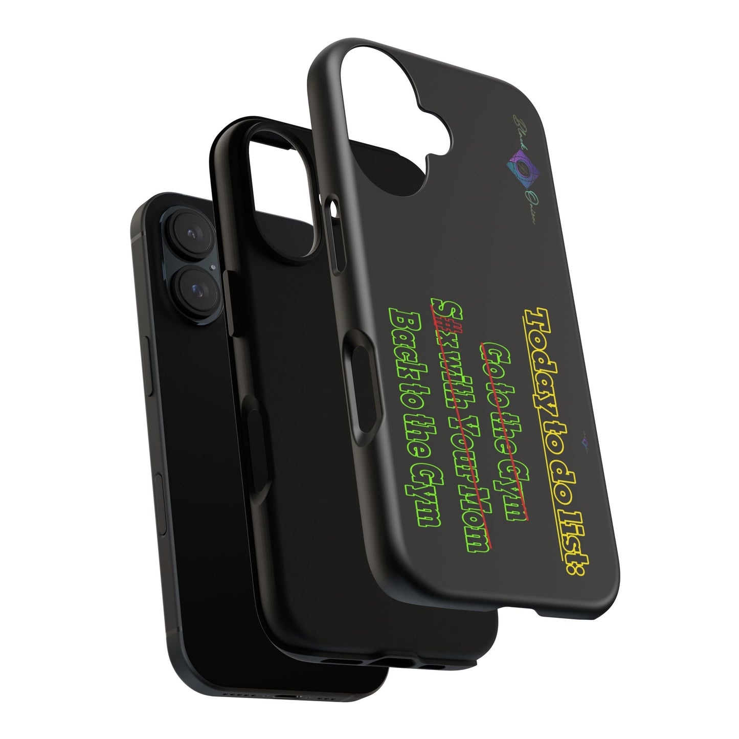 BlackOnion Brand New Phone Case - with Motivational Workout Motif’Today To Do List V2 ‘💪🔥🫵