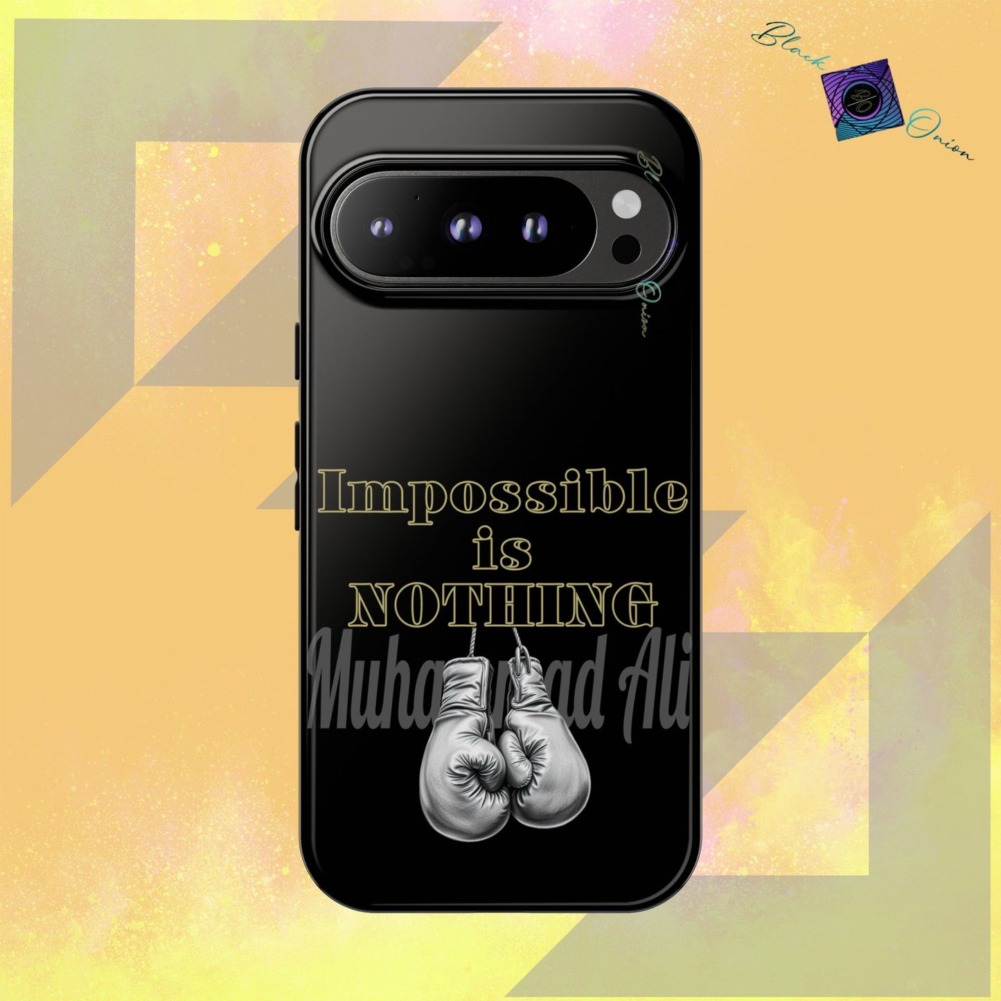 BlackOnion Brand New Phone Case - with Motivational Workout Motif ’Impossible ‘💪🔥🫵