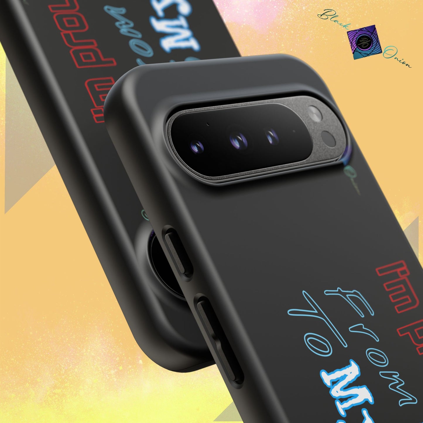 BlackOnion Brand New Phone Case - with Motivational Workout Motif’I’m proud of you ‘💪🔥🫵