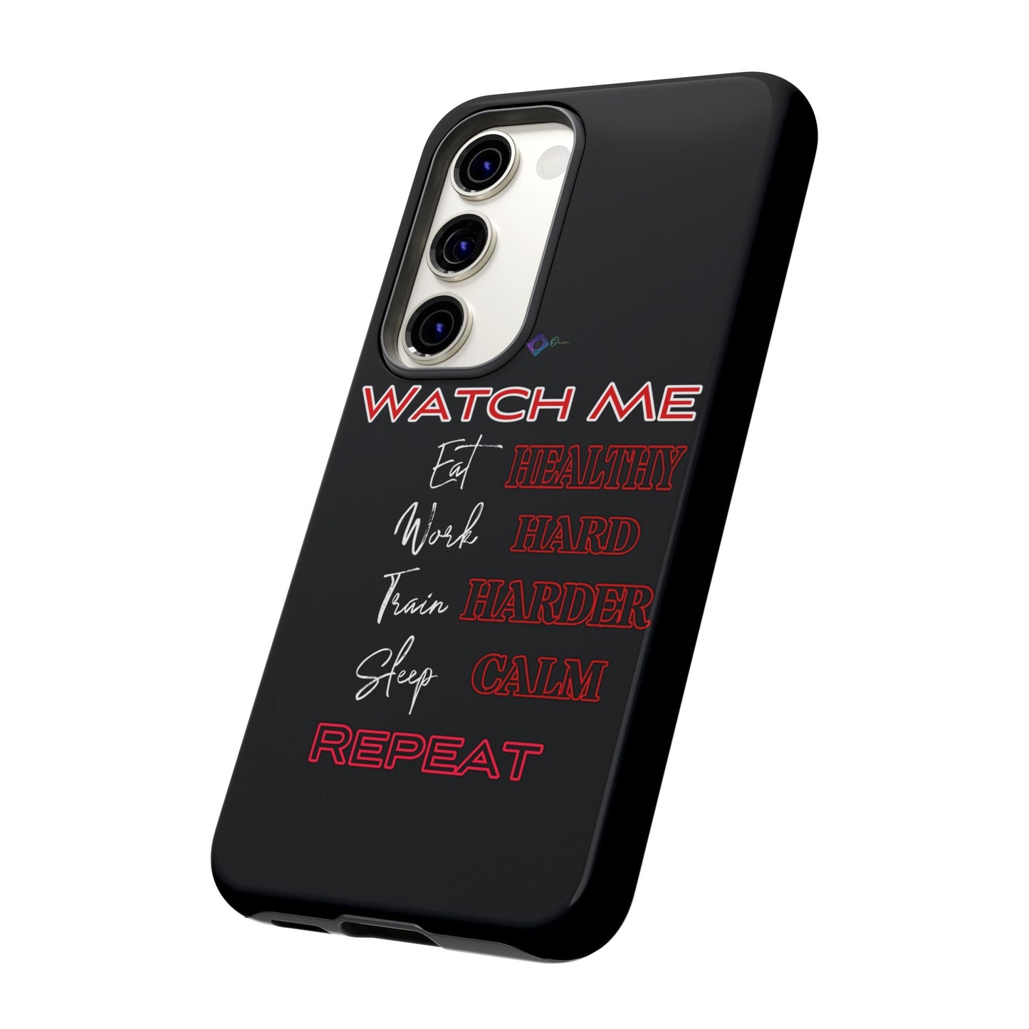 BlackOnion Phone Case -with Motivational Motif 'Watch Me' 💪🔥🫵
