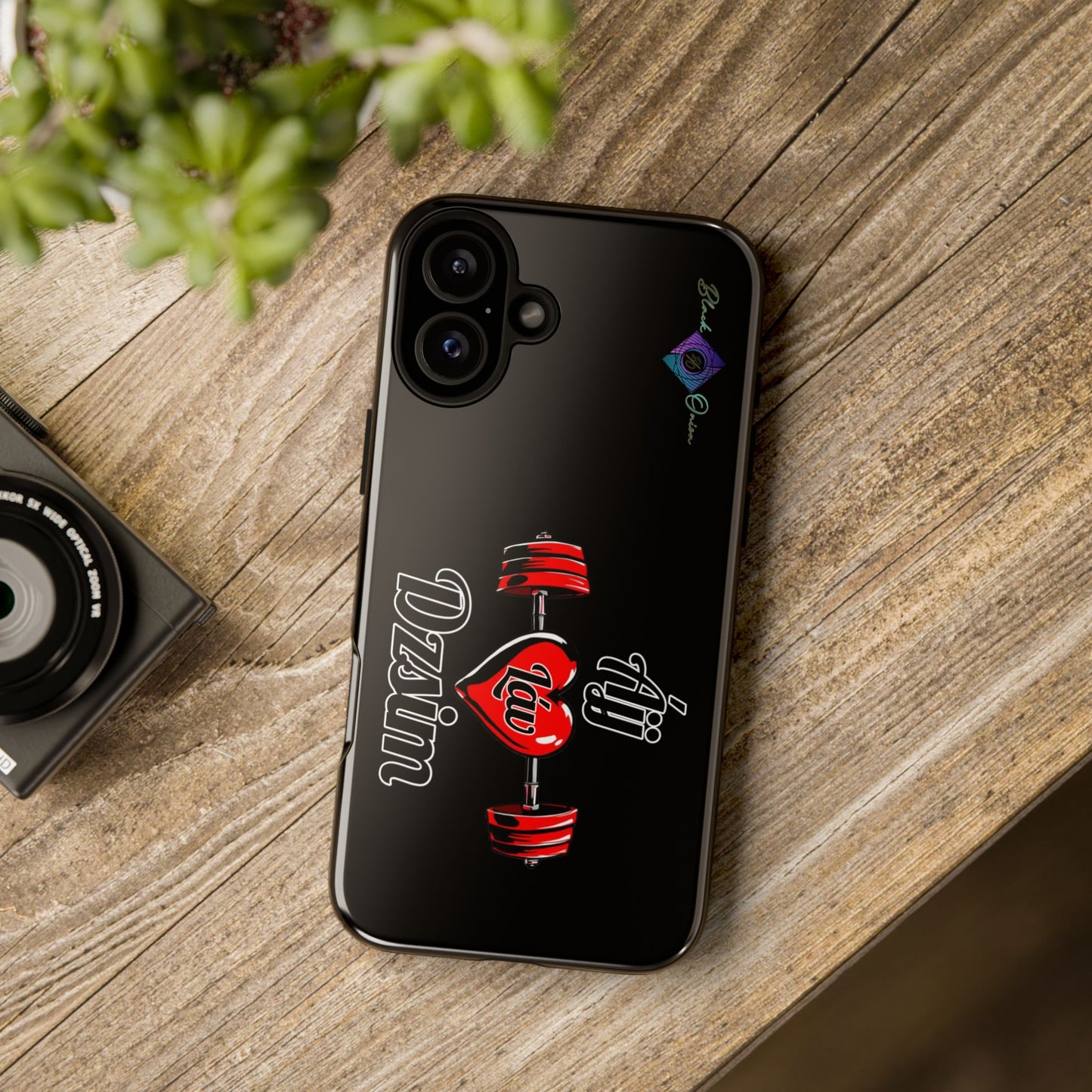 BlackOnion Brand New Phone Case - with Motivational Workout Motif’Ájj Láv Dzsim ‘💪🔥🫵