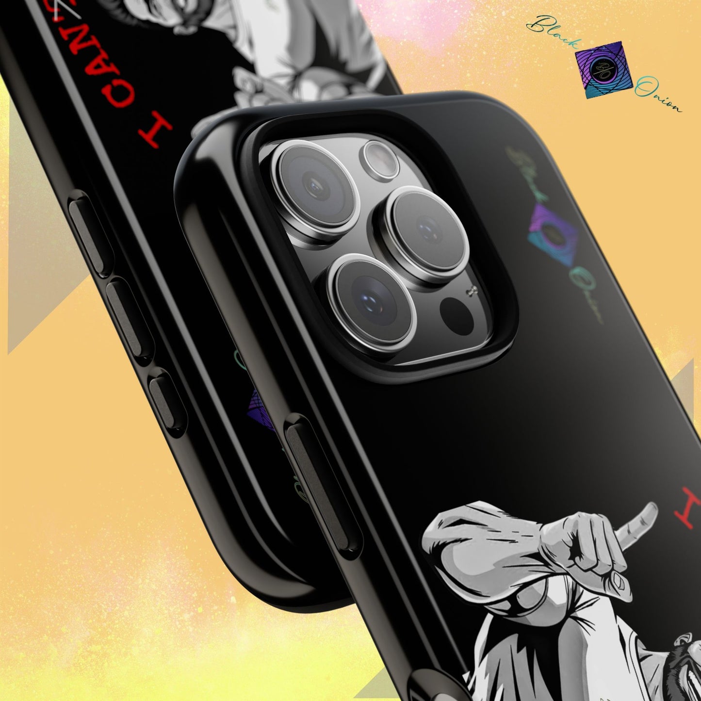 BlackOnion Brand New Phone Case - with Motivational Workout Motif’I Can Do It ‘💪🔥🫵