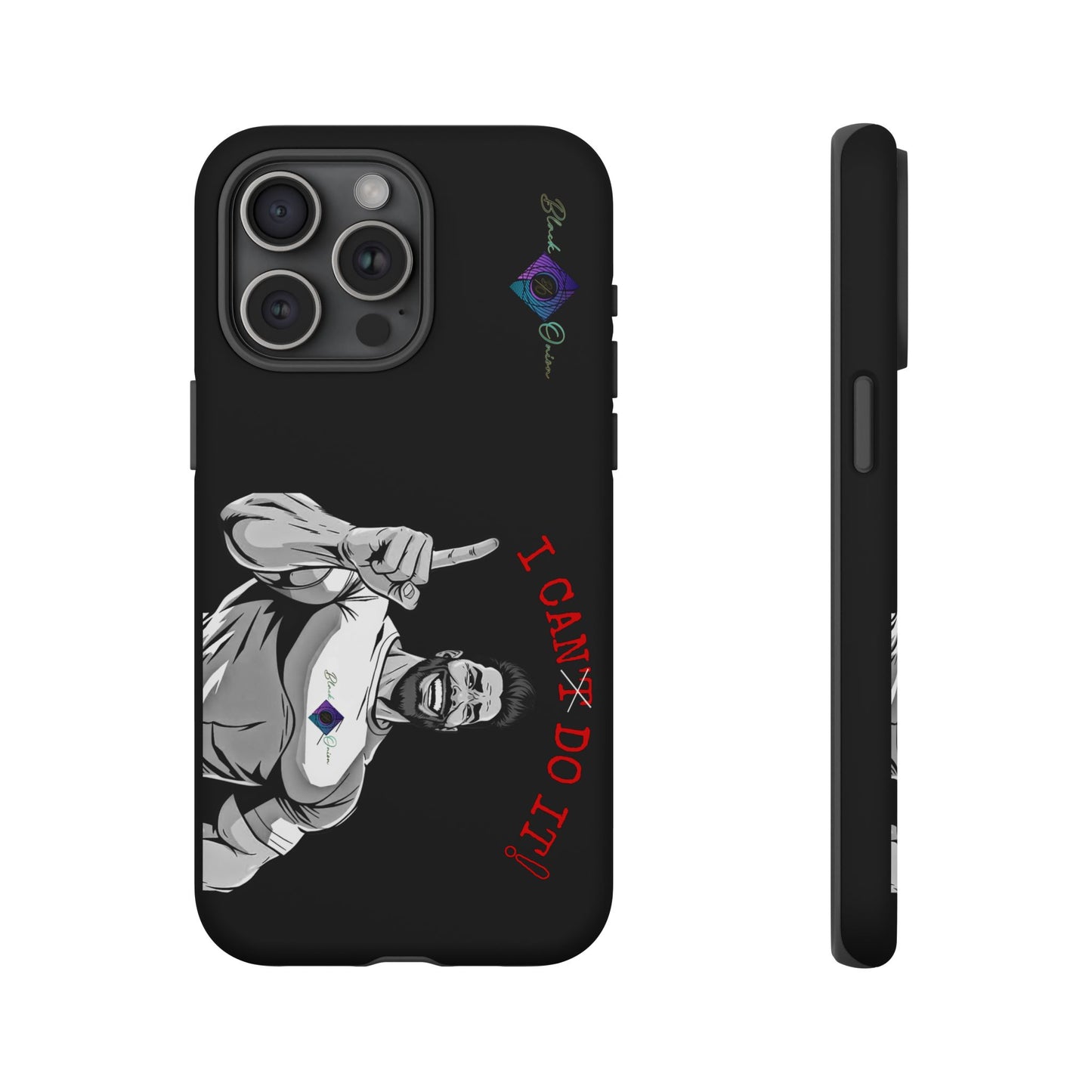 BlackOnion Brand New Phone Case - with Motivational Workout Motif’I Can Do It ‘💪🔥🫵