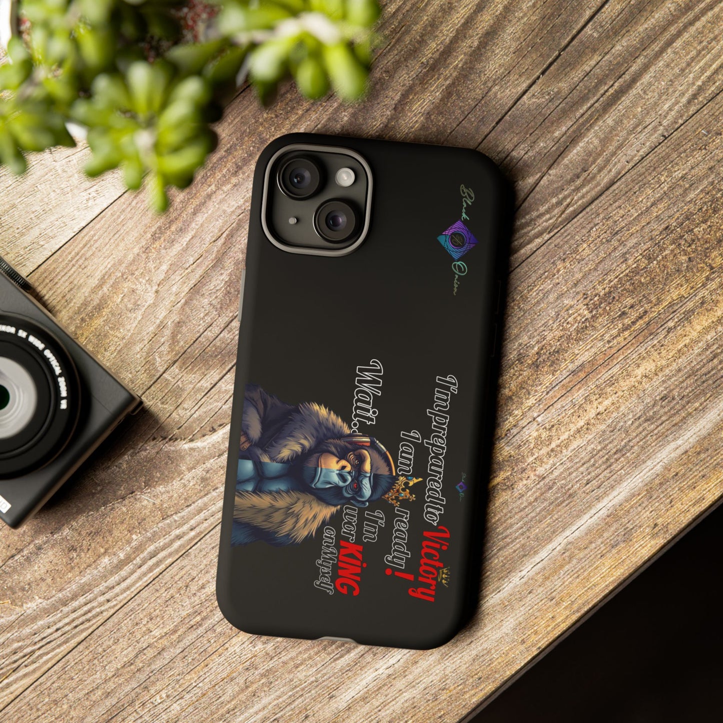 BlackOnion Brand New Phone Case - with Motivational Workout Motif’Victory 👑‘💪🔥🫵