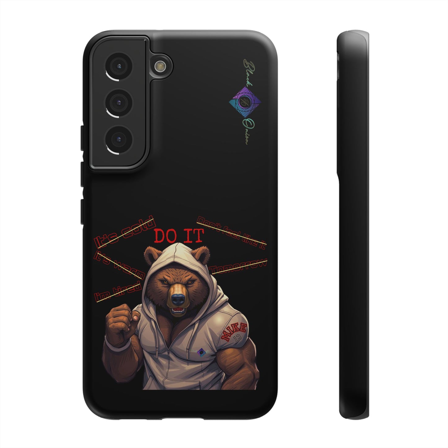 BlackOnion Brand New Phone Case - with Motivational Workout Motif’Do it ‘💪🔥🫵