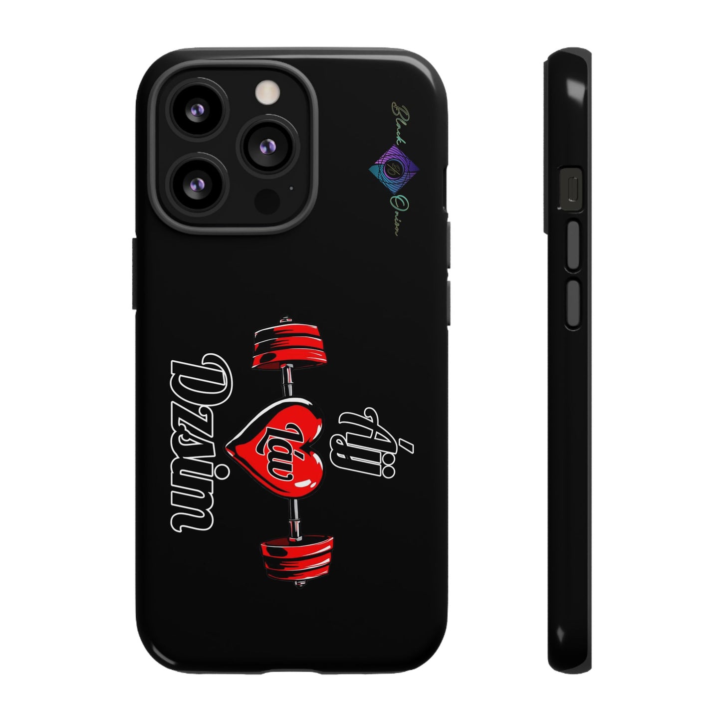 BlackOnion Brand New Phone Case - with Motivational Workout Motif’Ájj Láv Dzsim ‘💪🔥🫵