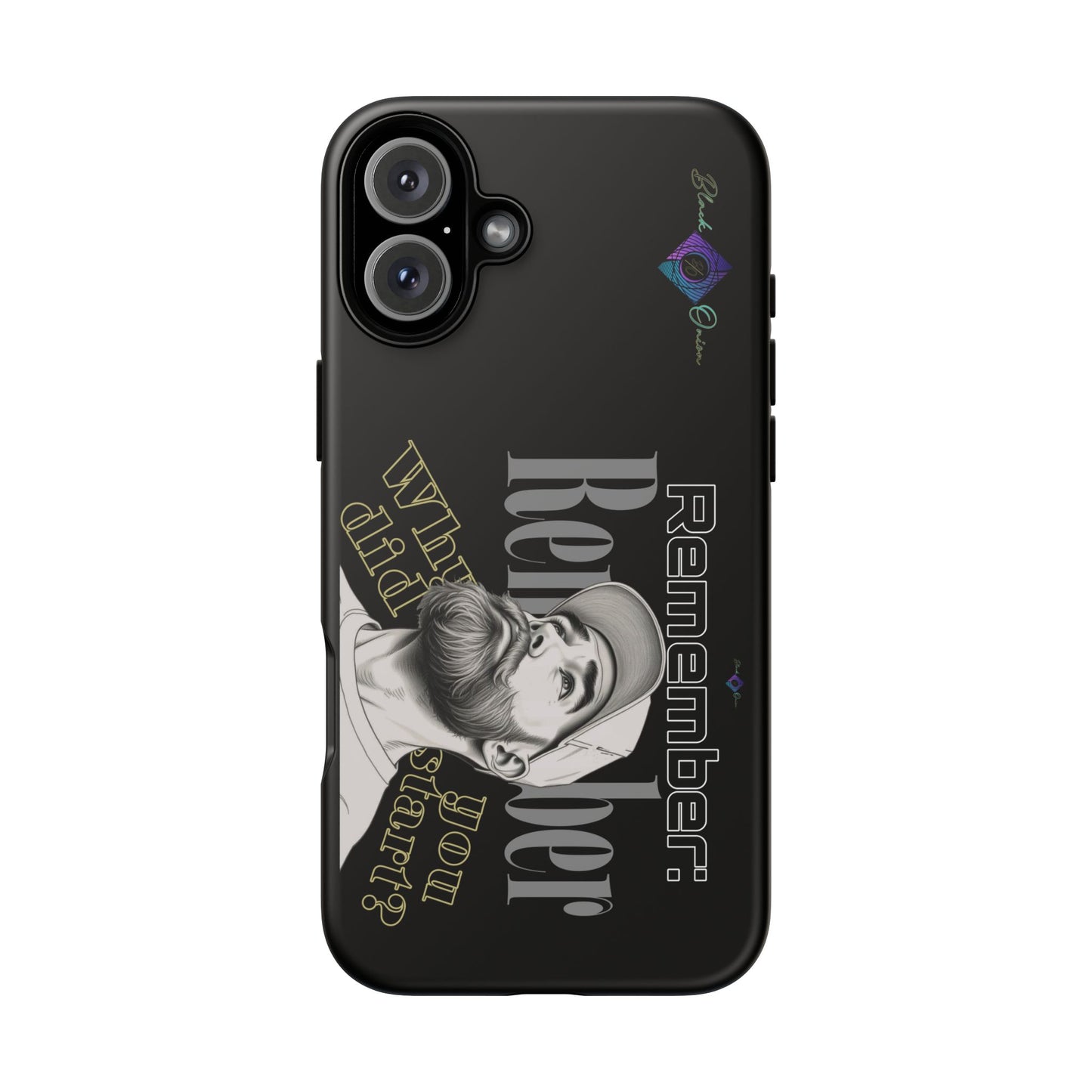 BlackOnion Brand New Phone Case - with Motivational Workout Motif’Remember ‘💪🔥🫵