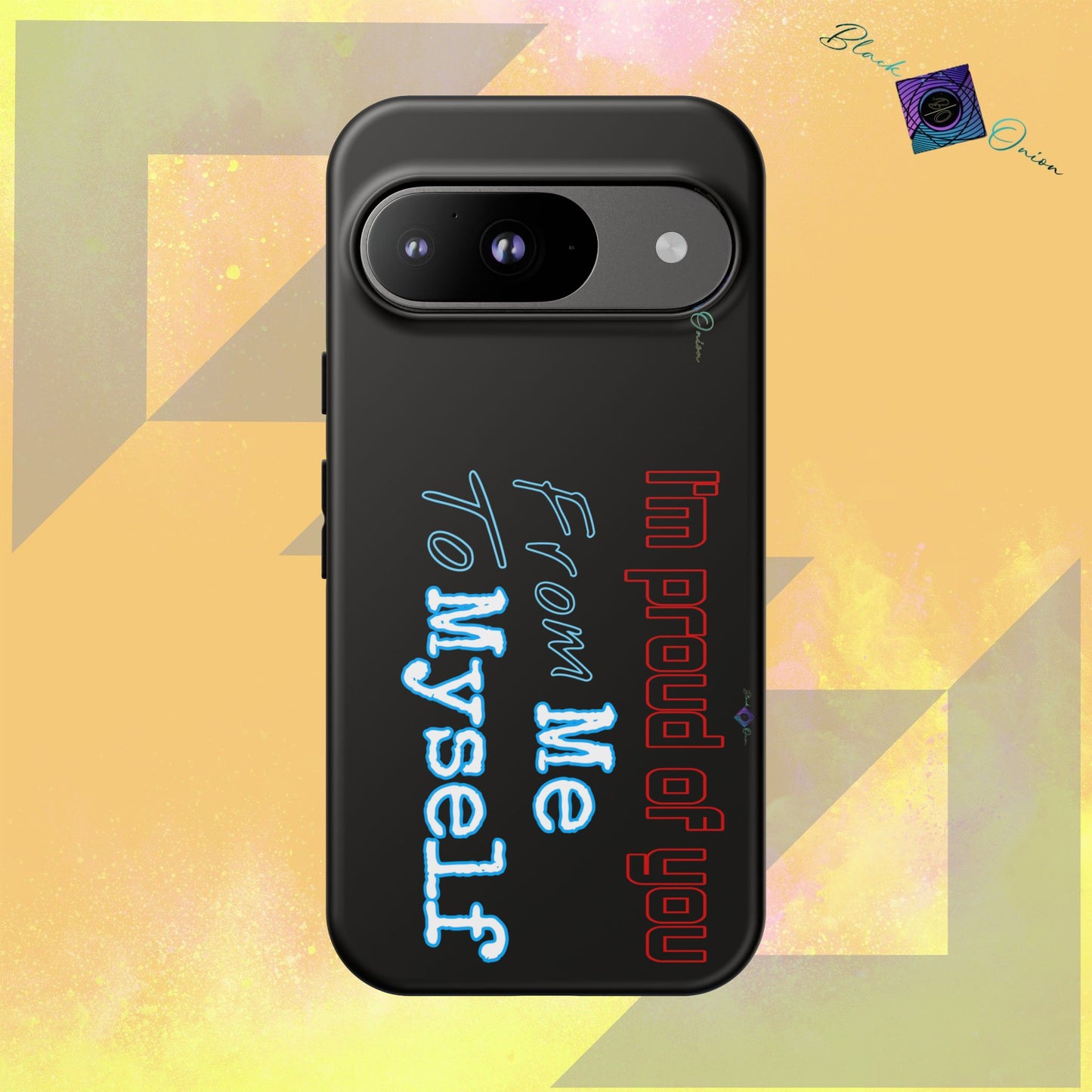 BlackOnion Brand New Phone Case - with Motivational Workout Motif’I’m proud of you ‘💪🔥🫵
