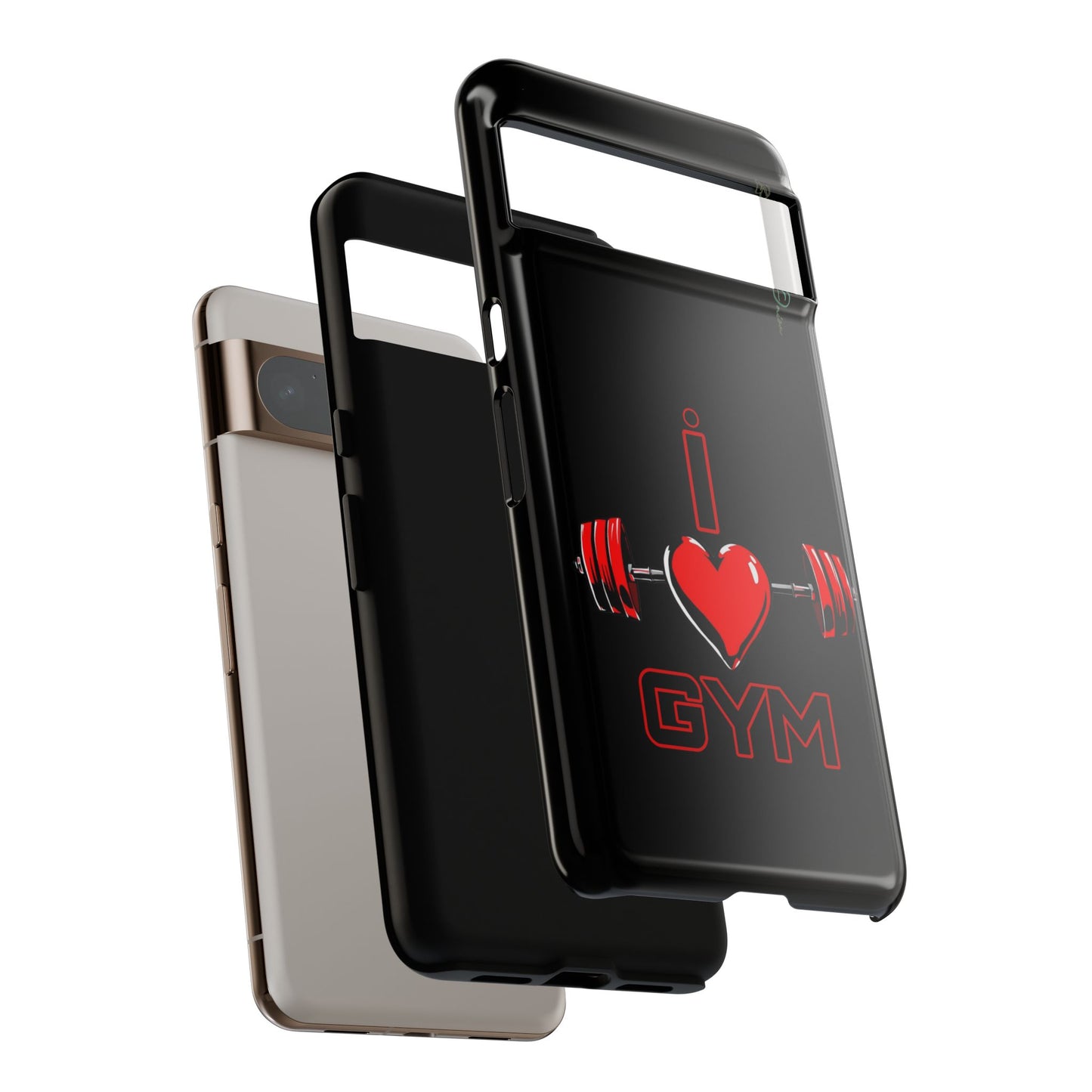 BlackOnion Brand New Phone Case - with Motivational Workout Motif’I Love Gym ‘💪🔥🫵