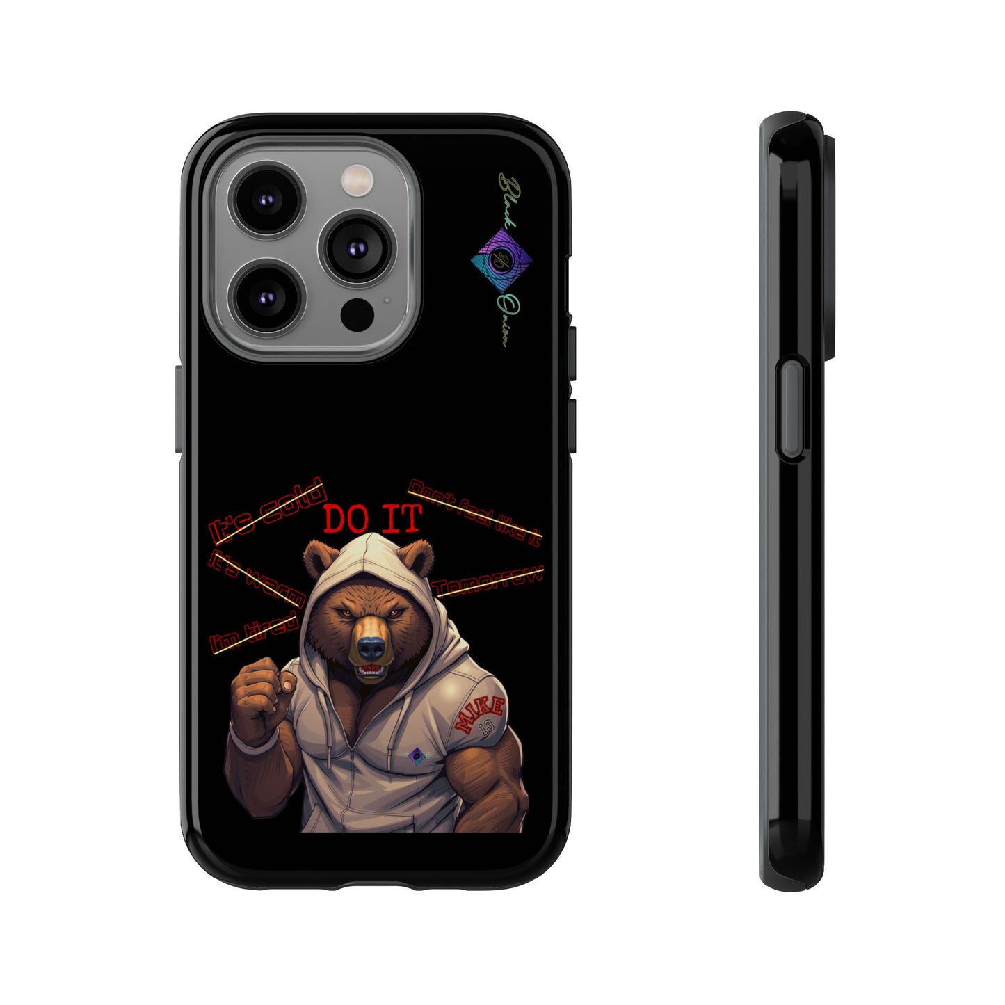 BlackOnion Brand New Phone Case - with Motivational Workout Motif’Do it ‘💪🔥🫵