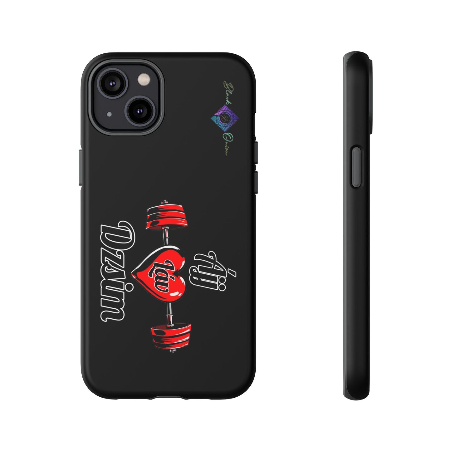 BlackOnion Brand New Phone Case - with Motivational Workout Motif’Ájj Láv Dzsim ‘💪🔥🫵