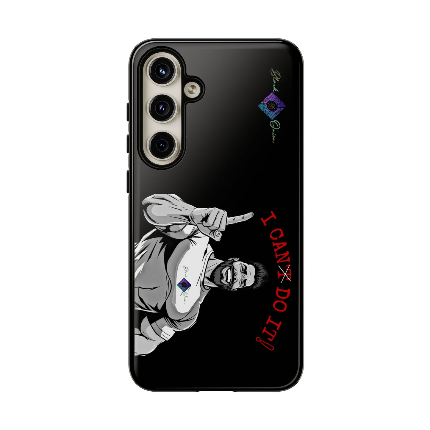 BlackOnion Brand New Phone Case - with Motivational Workout Motif’I Can Do It ‘💪🔥🫵
